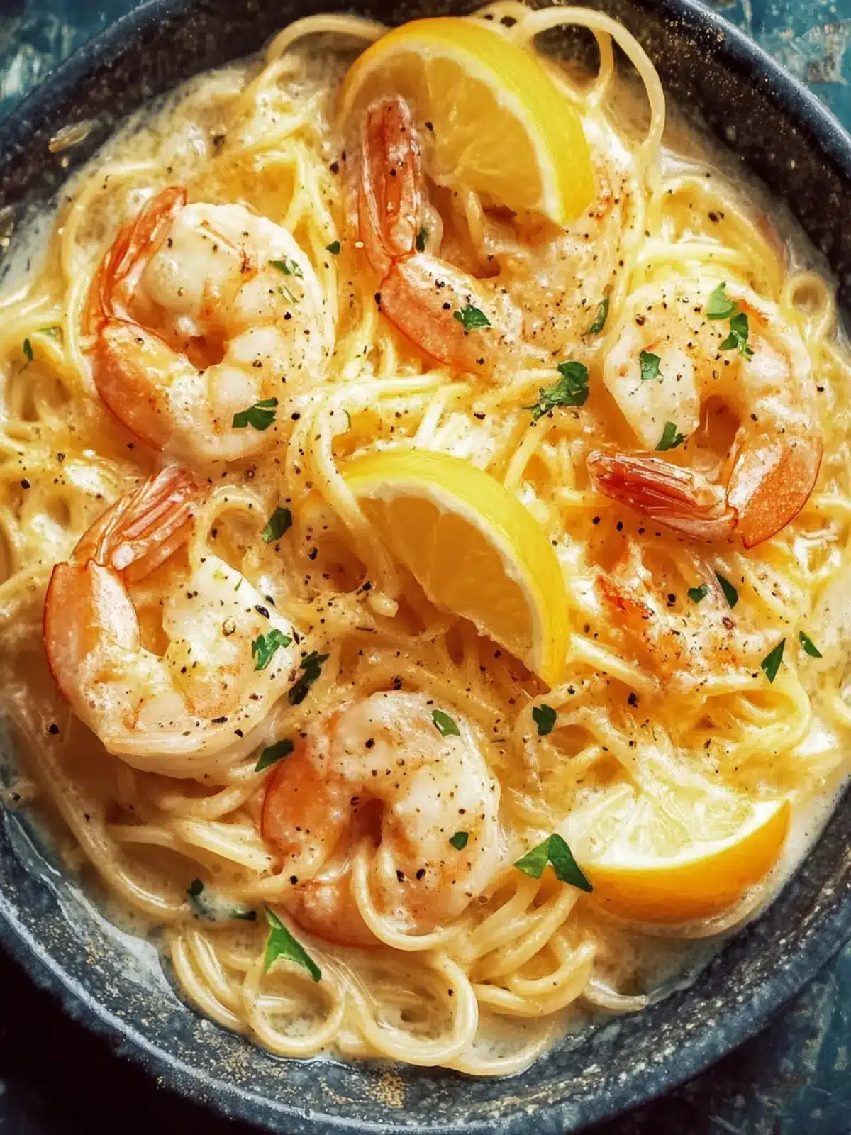 Cremige Garnelen-Pasta in nur 20 Minuten 4 Cremige Garnelen-Pasta