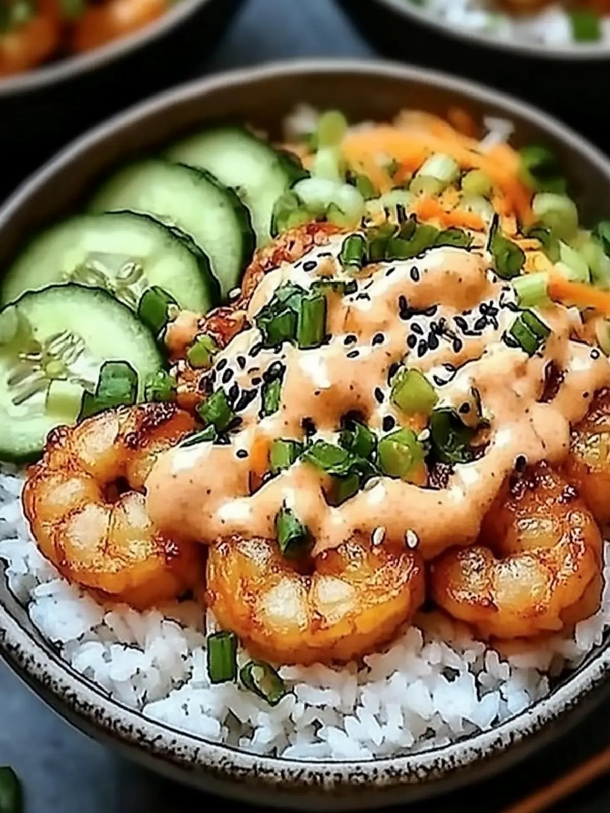 Leckere Garnelen-Reis-Bowls mit scharfer Mayo 5 Delicious shrimp rice bowls with spicy mayonnaise: An incredible ultimate recipe