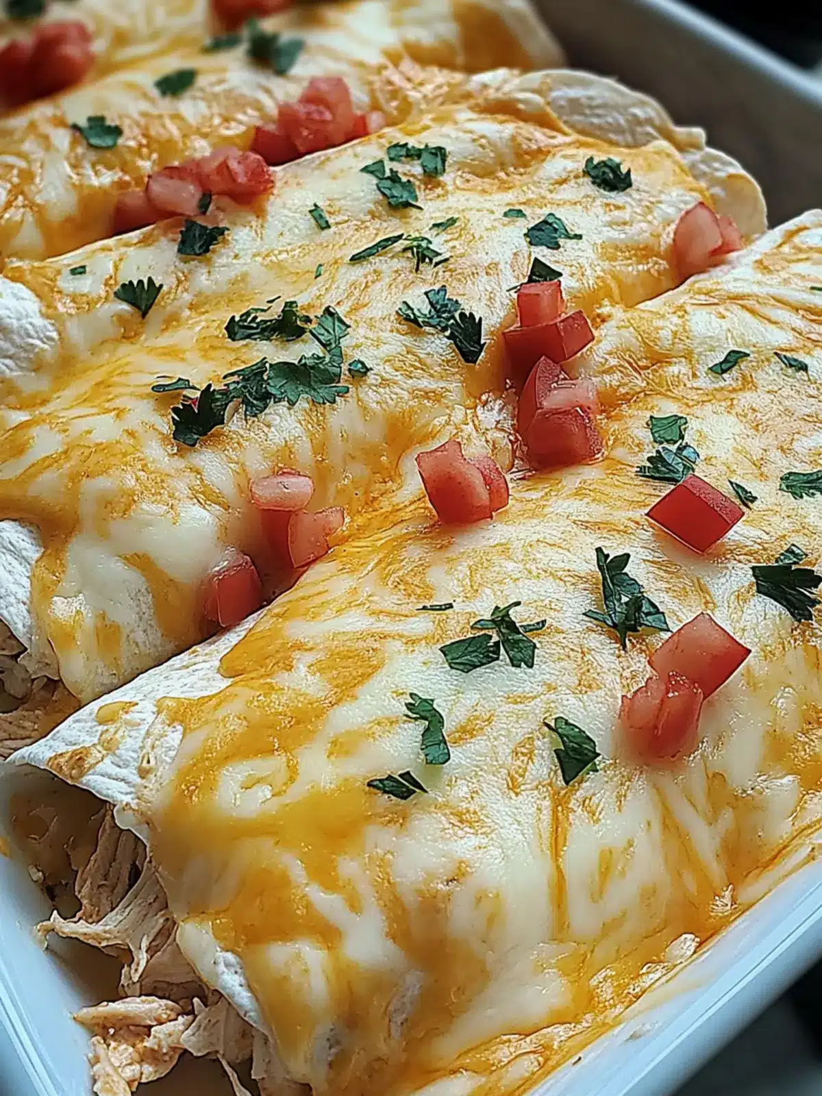Queso Hühnchen Enchiladas Auflauf für Eilige 2 Queso Hühnchen Enchiladas Auflauf