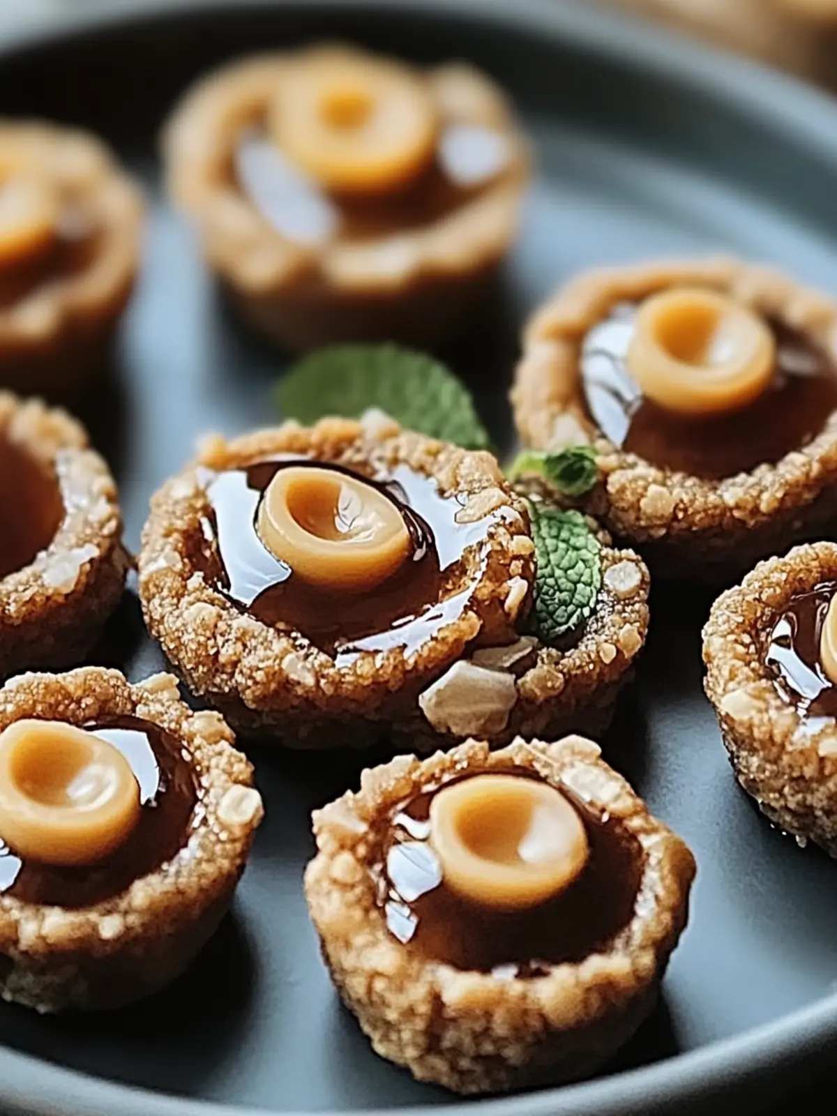 Schokoladen-Haselnuss-Daumenabdruckkekse selbstgemacht 2 Schokoladen-Haselnuss-Daumenabdruckkekse für Genießer