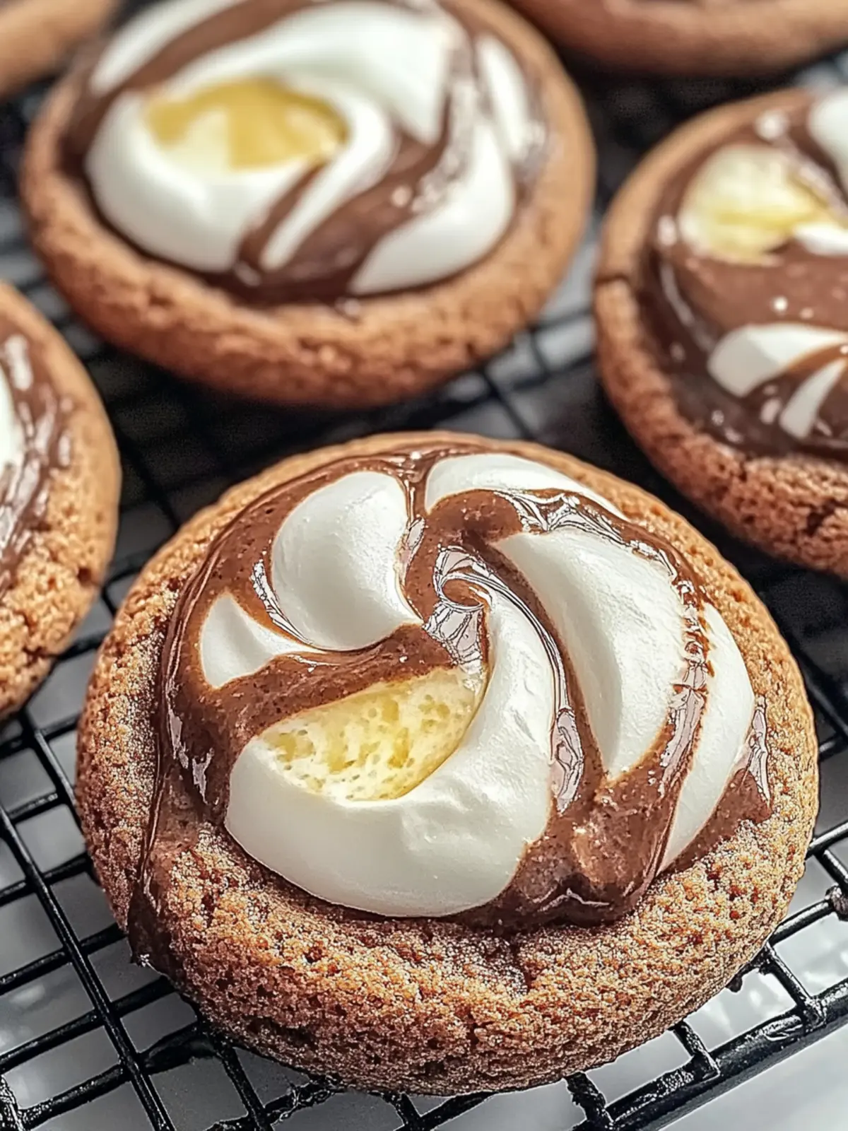 Schokoladen-Marshmallow-Schichtkekse zum Verlieben 4 Schokoladen-Marshmallow-Schichtkekse zum Verlieben