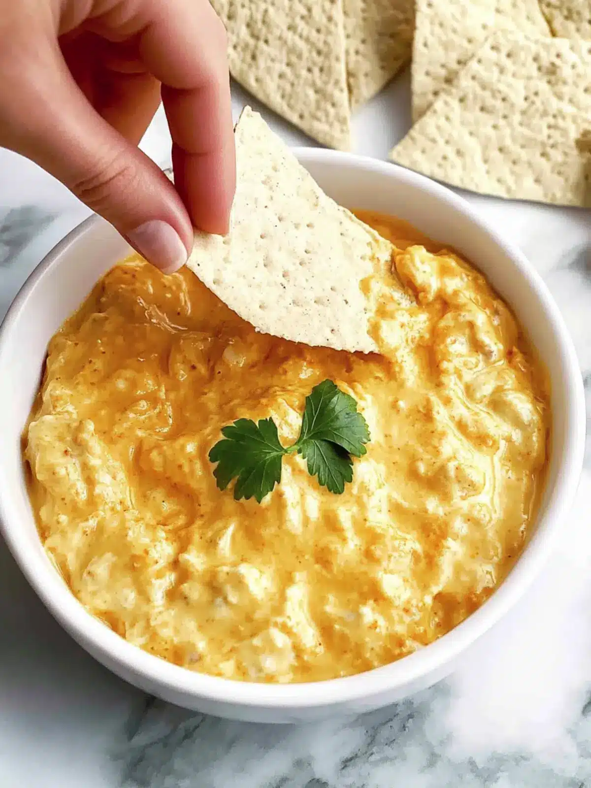 Buffalo-Hühnchen-Dip: Einfach, cremig und lecker! 4 Buffalo-Hühnchen-Dip