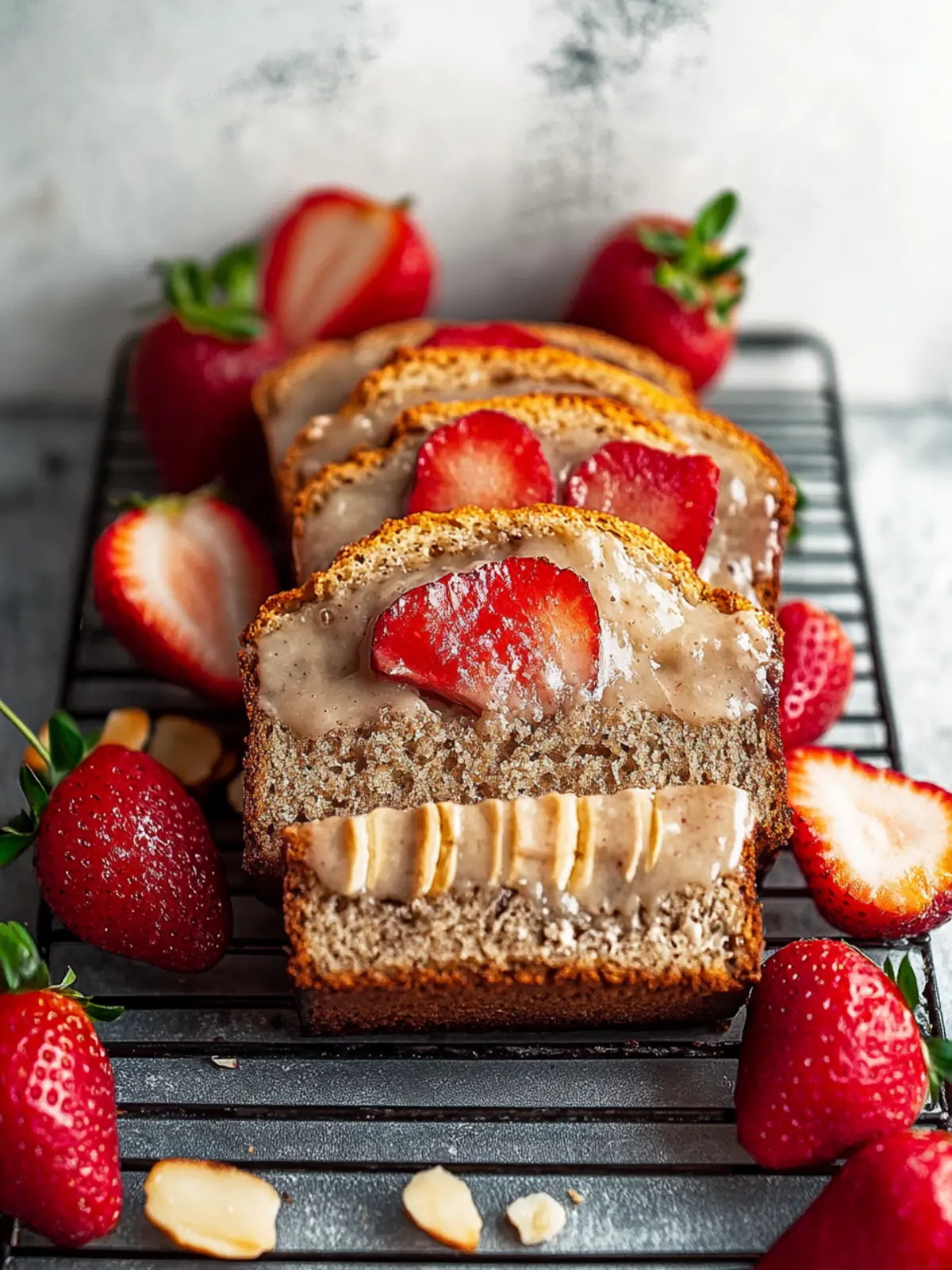 Veganes Erdbeer-Cashew-Bananenbrot für jeden Tag 4 Veganes Erdbeer-Cashew-Bananenbrot