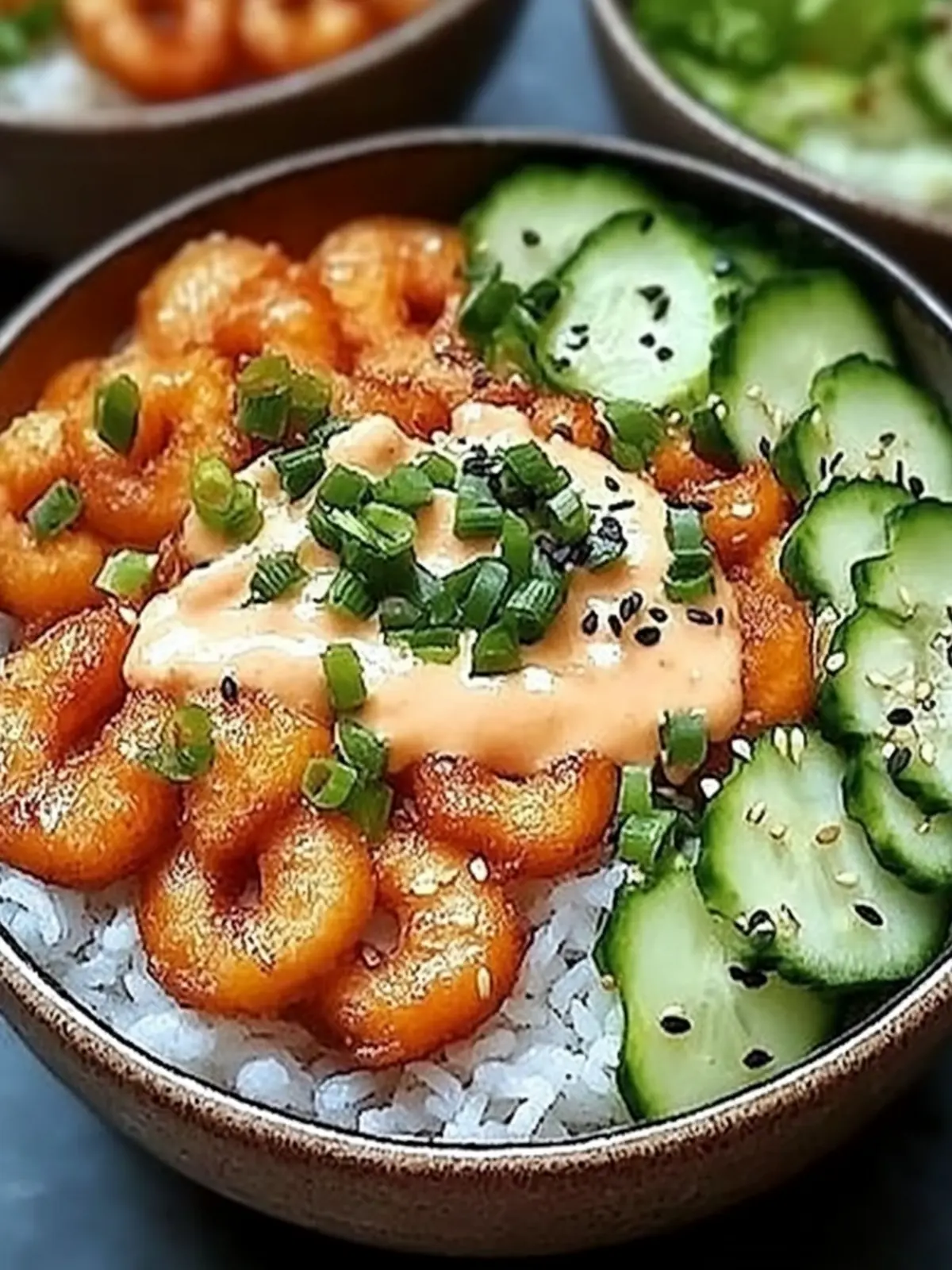Köstliche Garnelen-Reis-Bowls mit scharfer Mayo 2 Köstliche Garnelen-Reis-Bowls mit scharfer Mayonnaise: Ein Unglaubliches Ultimatives Rezept