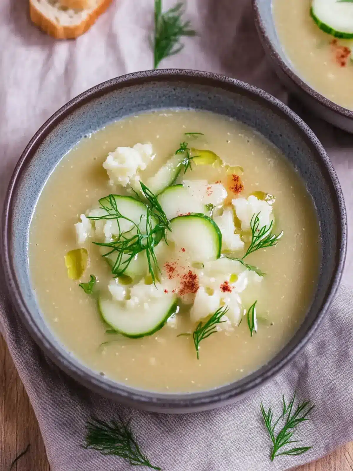 Blumenkohlsuppe - Schnelle und cremige Genüsse 2 Blumenkohlsuppe