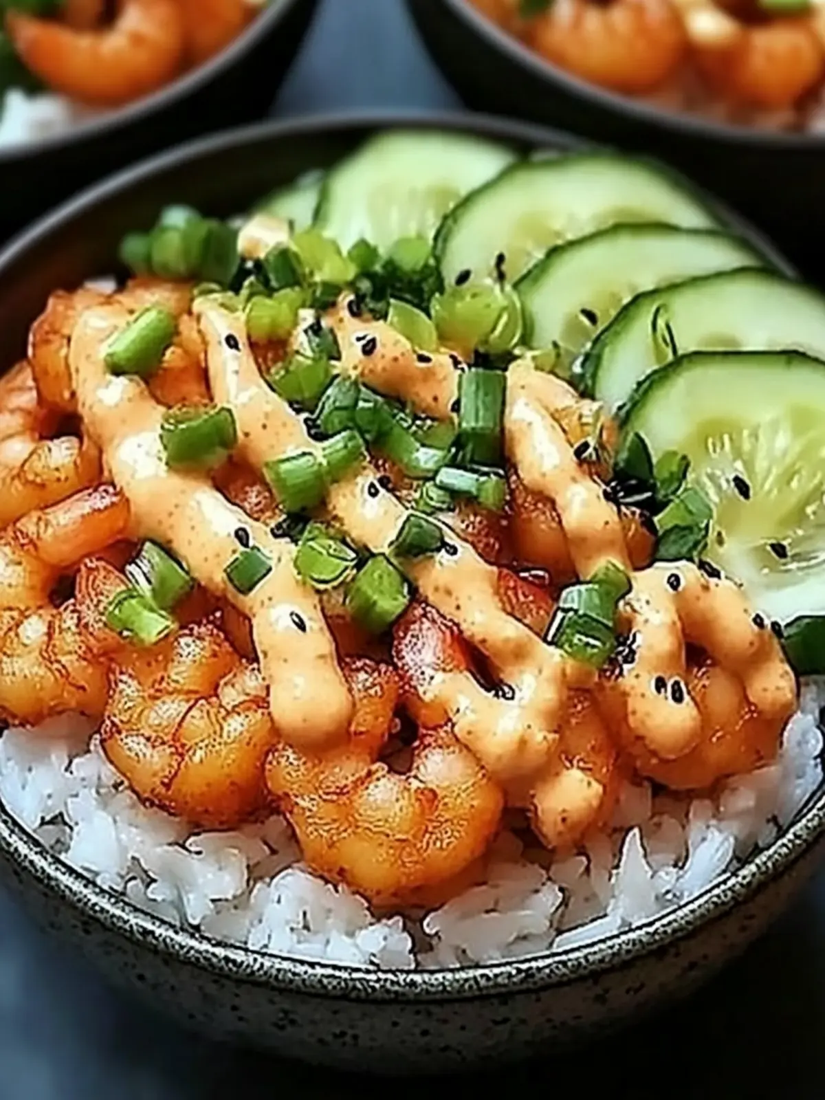 Leckere Garnelen-Reis-Bowls mit scharfer Mayo 2 Delicious shrimp rice bowls with spicy mayonnaise: An incredible ultimate recipe