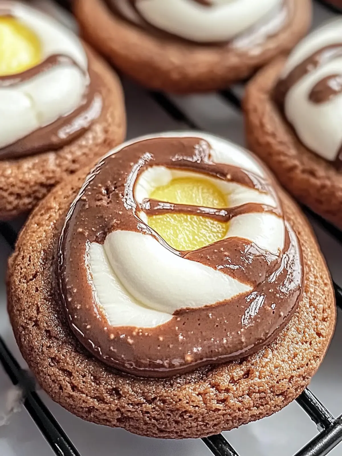 Schokoladen-Marshmallow-Schichtkekse zum Verlieben 2 Schokoladen-Marshmallow-Schichtkekse zum Verlieben