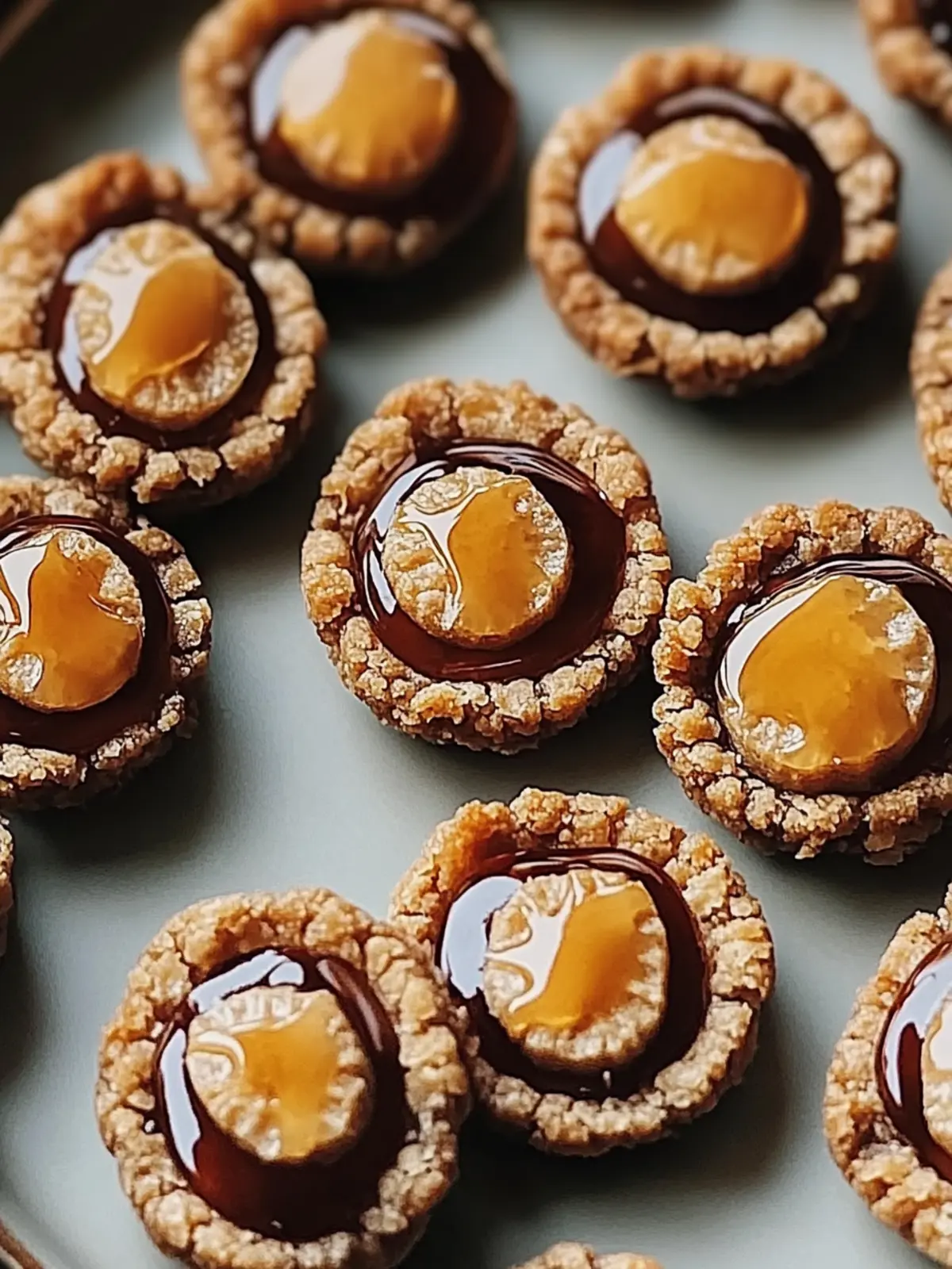 Schokoladen-Haselnuss-Daumenabdruckkekse selbstgemacht 5 Schokoladen-Haselnuss-Daumenabdruckkekse für Genießer