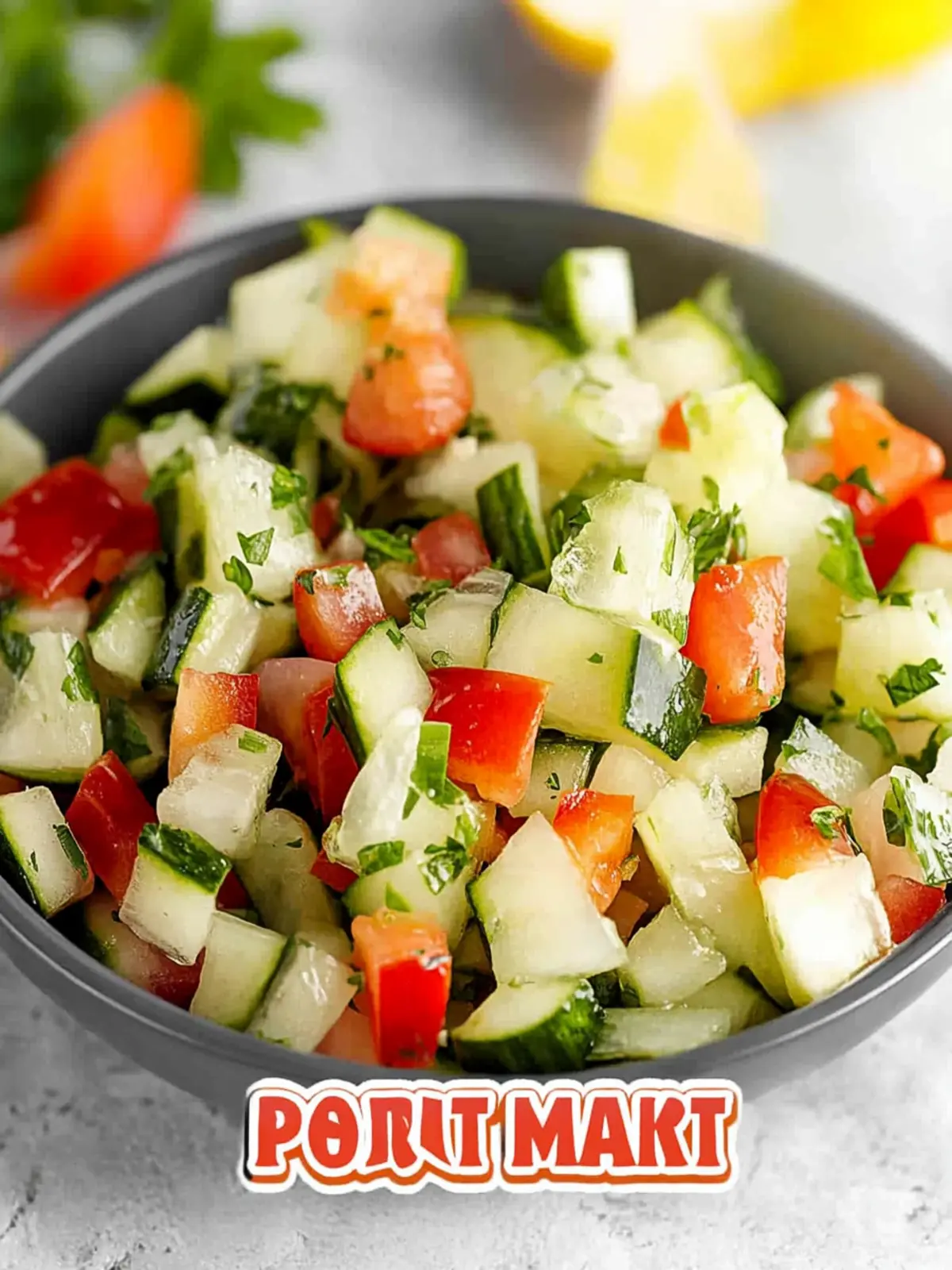 Cremiger Tomaten Gurkensalat für den Sommer 3 Tomaten Gurkensalat