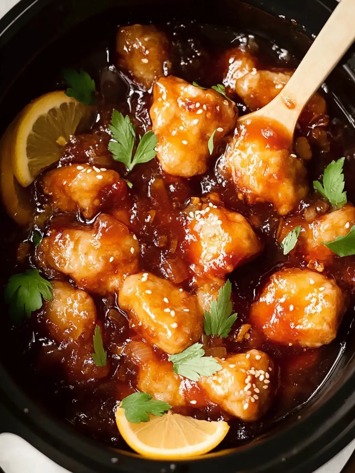 Slow Cooker Orangen-Hähnchen für Genusstage zuhause 3 Slow Cooker Orangen-Hähnchen