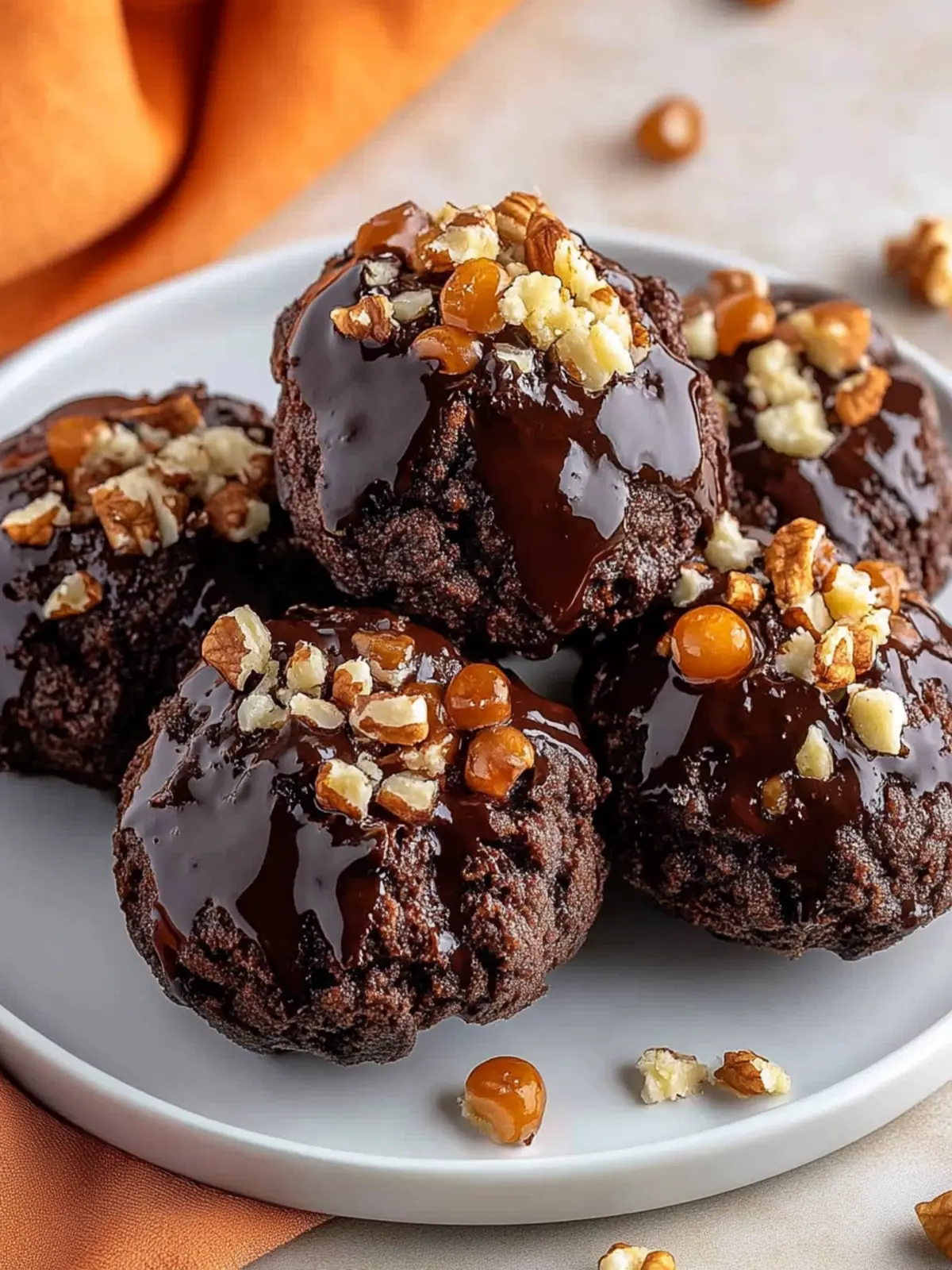 Saftige Schoko-Nuss-Kekse: Fudgy Traumkekse 3 Juicy Chocolate Nut Cookies: Delightfully Fudgy, Never Dry