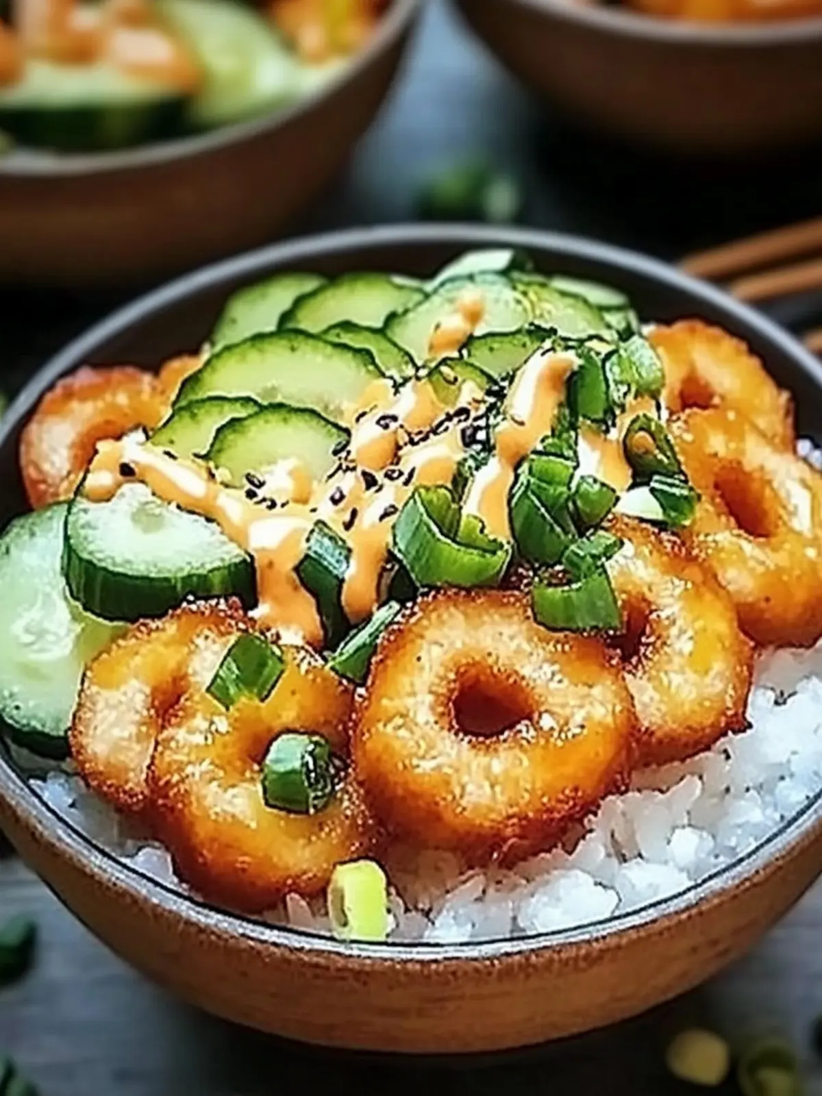 Köstliche Garnelen-Reis-Bowls mit scharfer Mayonnaise 2 Köstliche Garnelen-Reis-Bowls mit scharfer Mayonnaise: Ein unglaubliches ultimatives Rezept