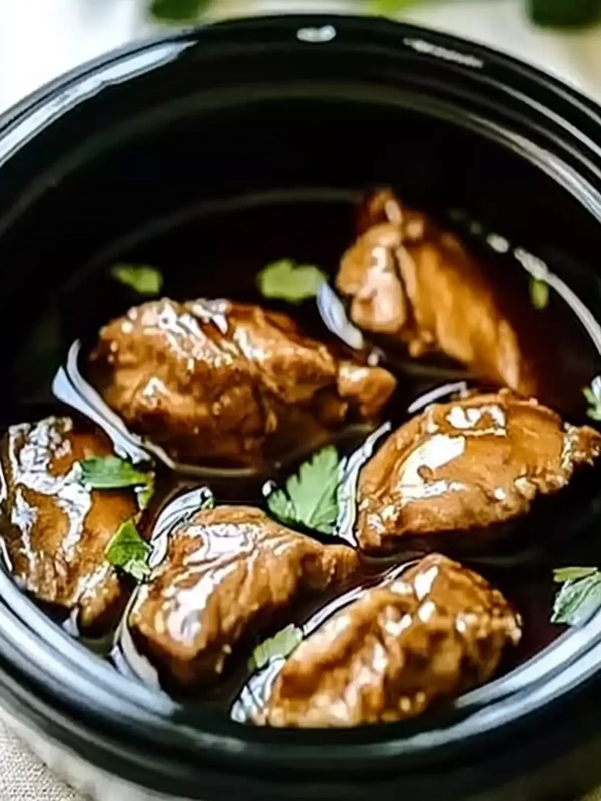 Crockpot Bourbon Hähnchen für mühelose Genussmomente 4 Crockpot Bourbon Hähnchen