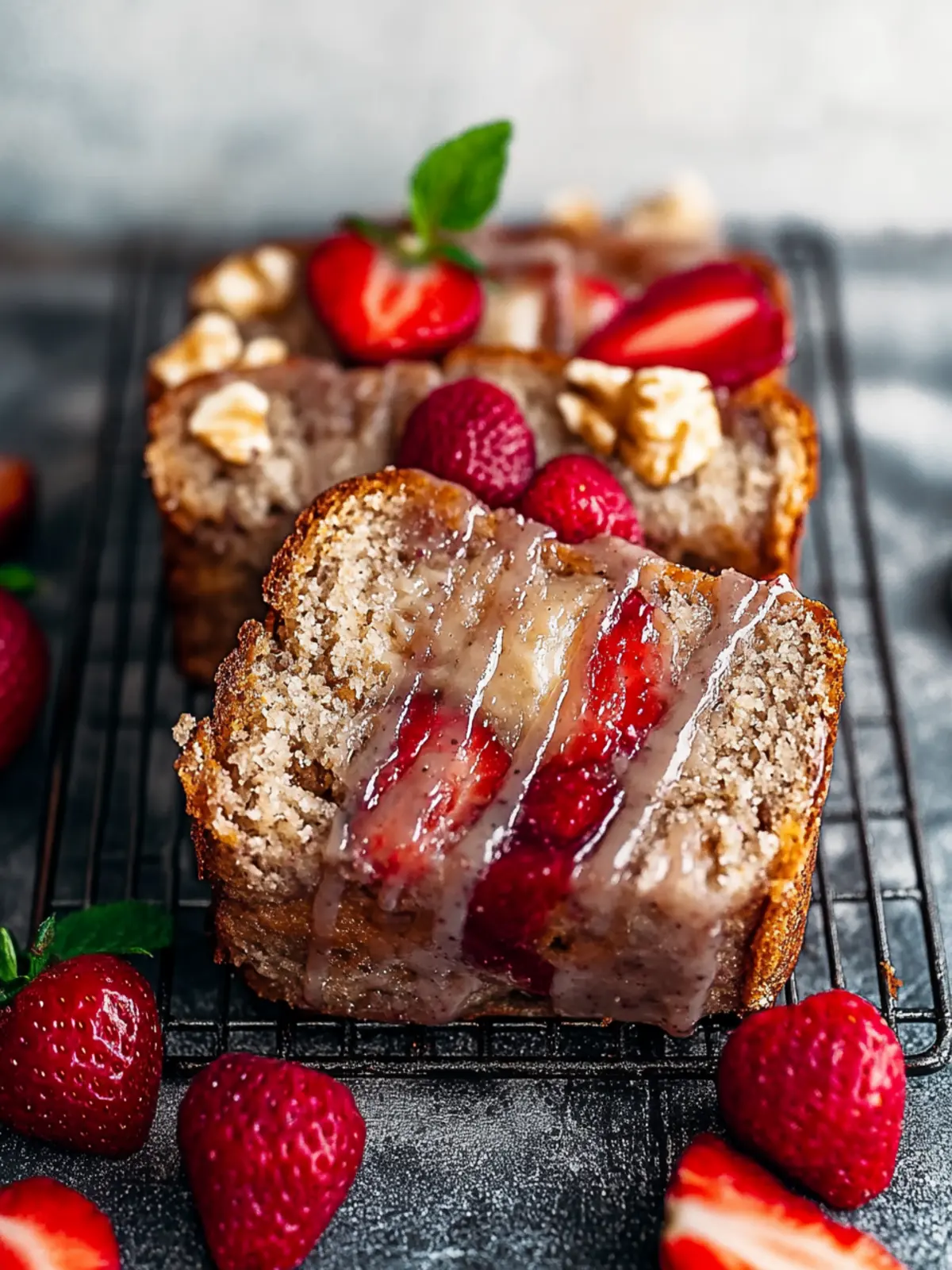 Veganes Erdbeer-Cashew-Bananenbrot für jeden Tag 5 Veganes Erdbeer-Cashew-Bananenbrot