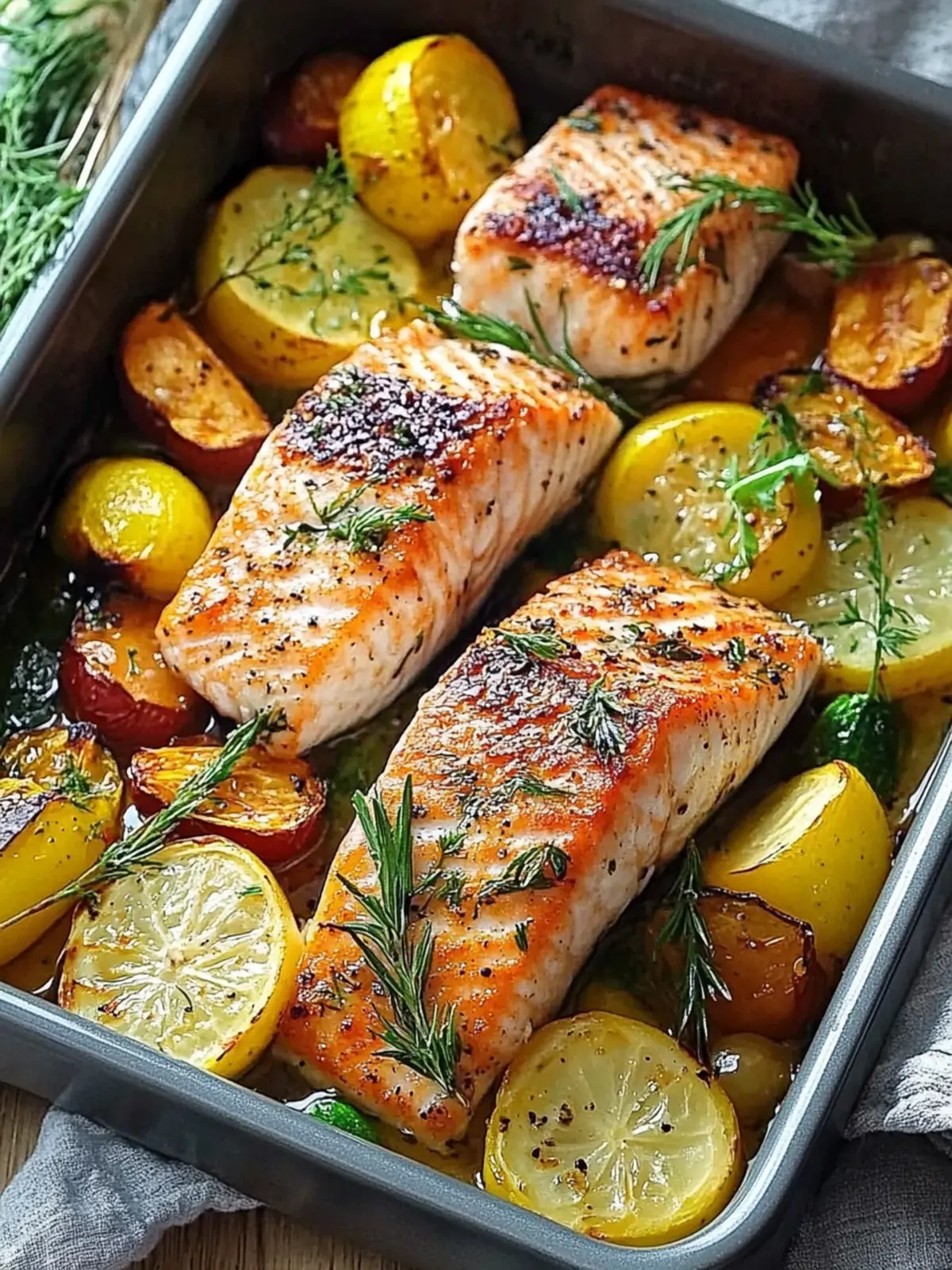 Lachs aus dem Ofen mit Gemüse – Das ultimative Rezept für 4 Personen 3 Salmon from the oven with vegetables: An incredible ultimate recipe for 4 people