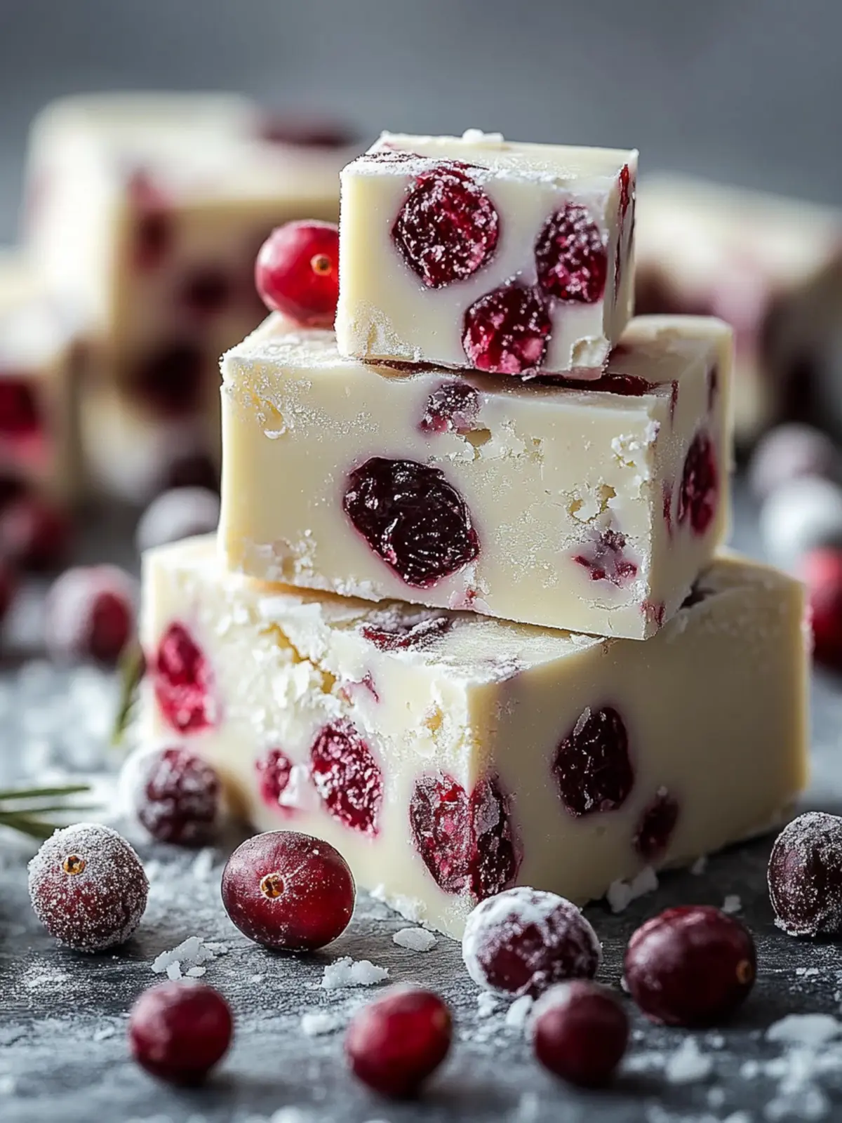 Weiße Schokoladen-Cranberry-Fudge: Einfach und Göttlich! 4 Weiße Schokoladen-Cranberry-Fudge: 1 Göttliches Rezept