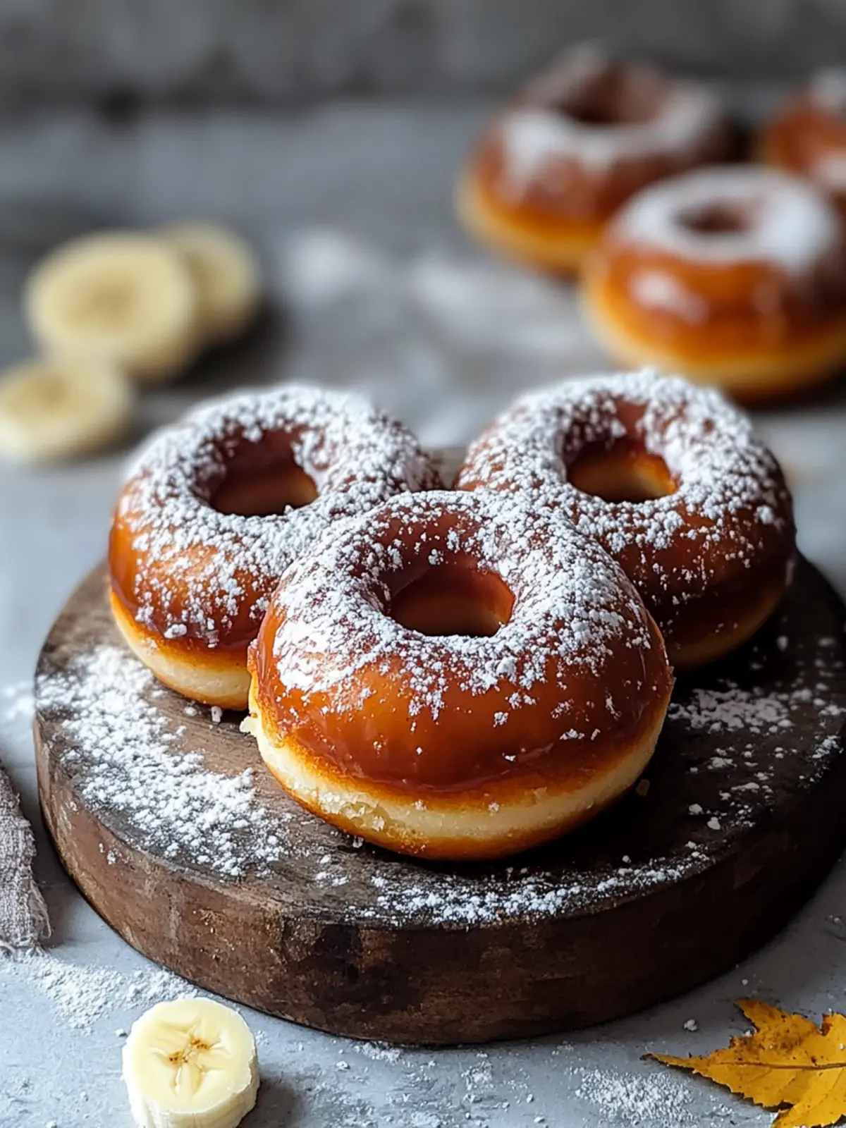 Gesalzene Karamell-Bananen-Maritozzi-Donuts: Herbst-Glück pur 3 Gesalzene Karamell-Bananen-Maritozzi-Donuts für Herbst-Glück