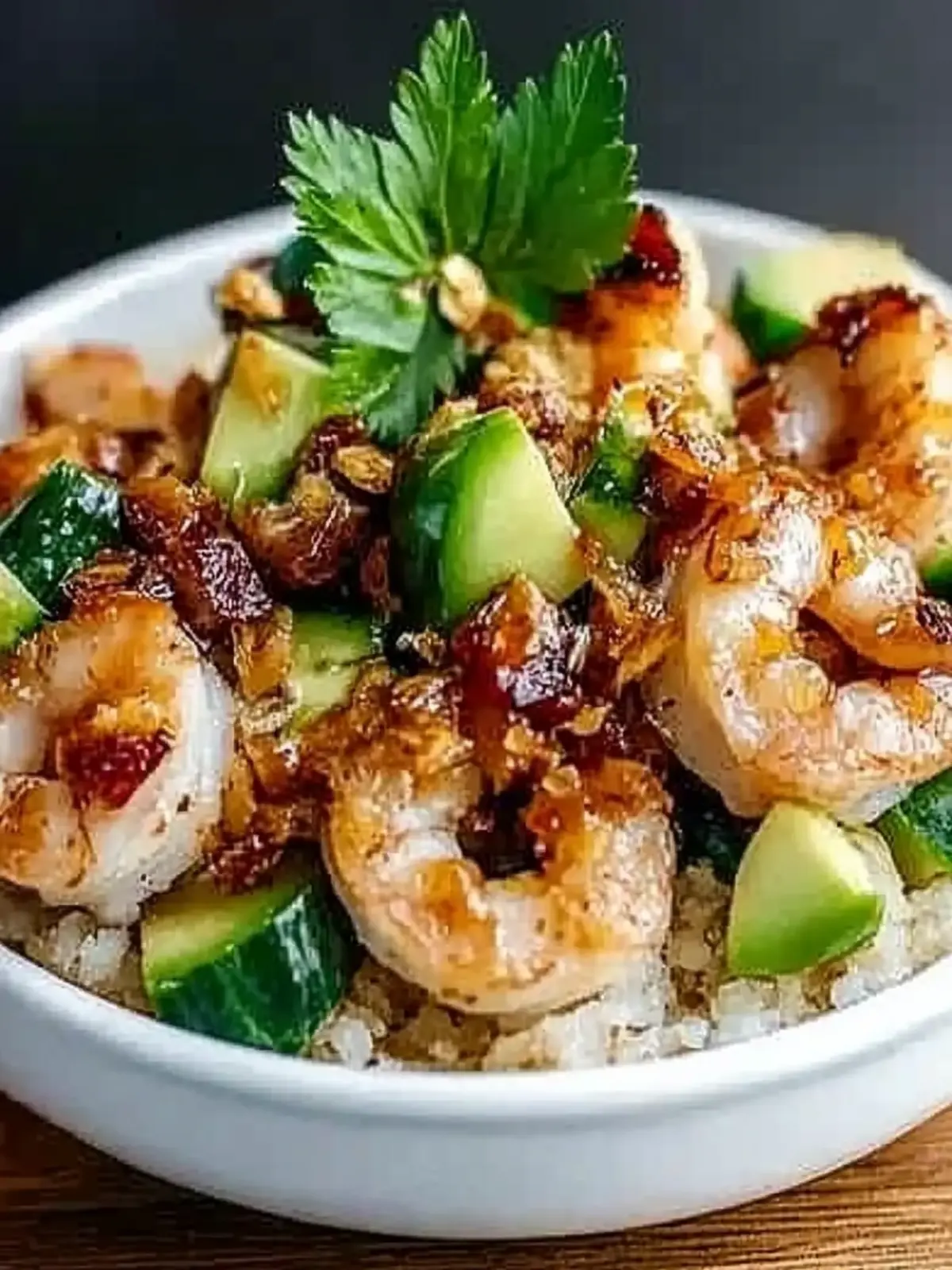 Crispy Rice with Spicy Shrimp Salad für jeden Anlass 2 Crispy rice with spicy shrimp salad