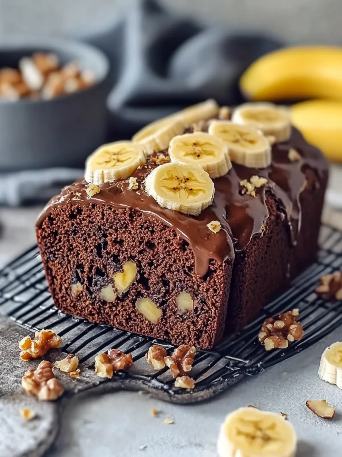 Erdnussbutter Schokoladen Bananenbrot vegan leicht gemacht: Lecker und einfach 4 Erdnussbutter Schokoladen Bananenbrot vegan leicht gemacht