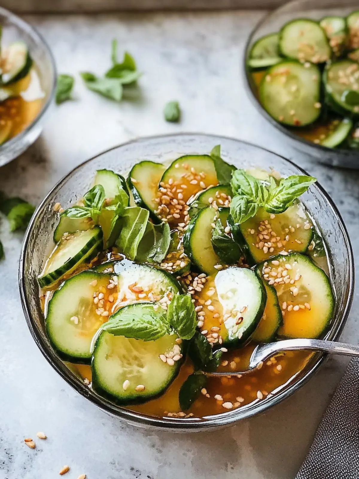 Gurken in scharfer Erdnusssauce: Erfrischender Snack für heiße Tage 3 Gurken in scharfer Erdnusssauce