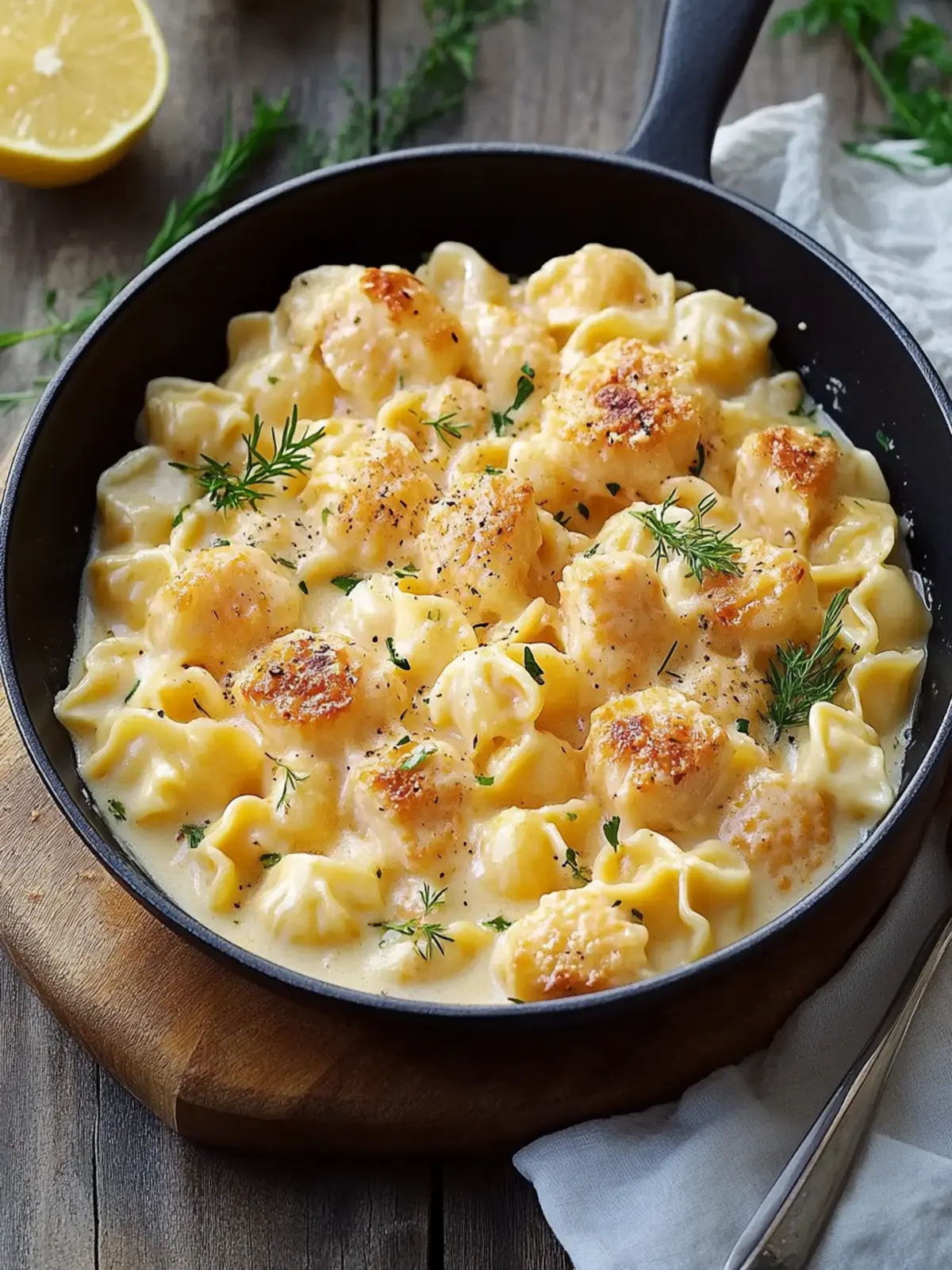 Cremige Hähnchen-Farfalle-Pfanne ganz einfach zaubern 3 Cremige Hähnchen-Farfalle-Pfanne ganz einfach zubereiten