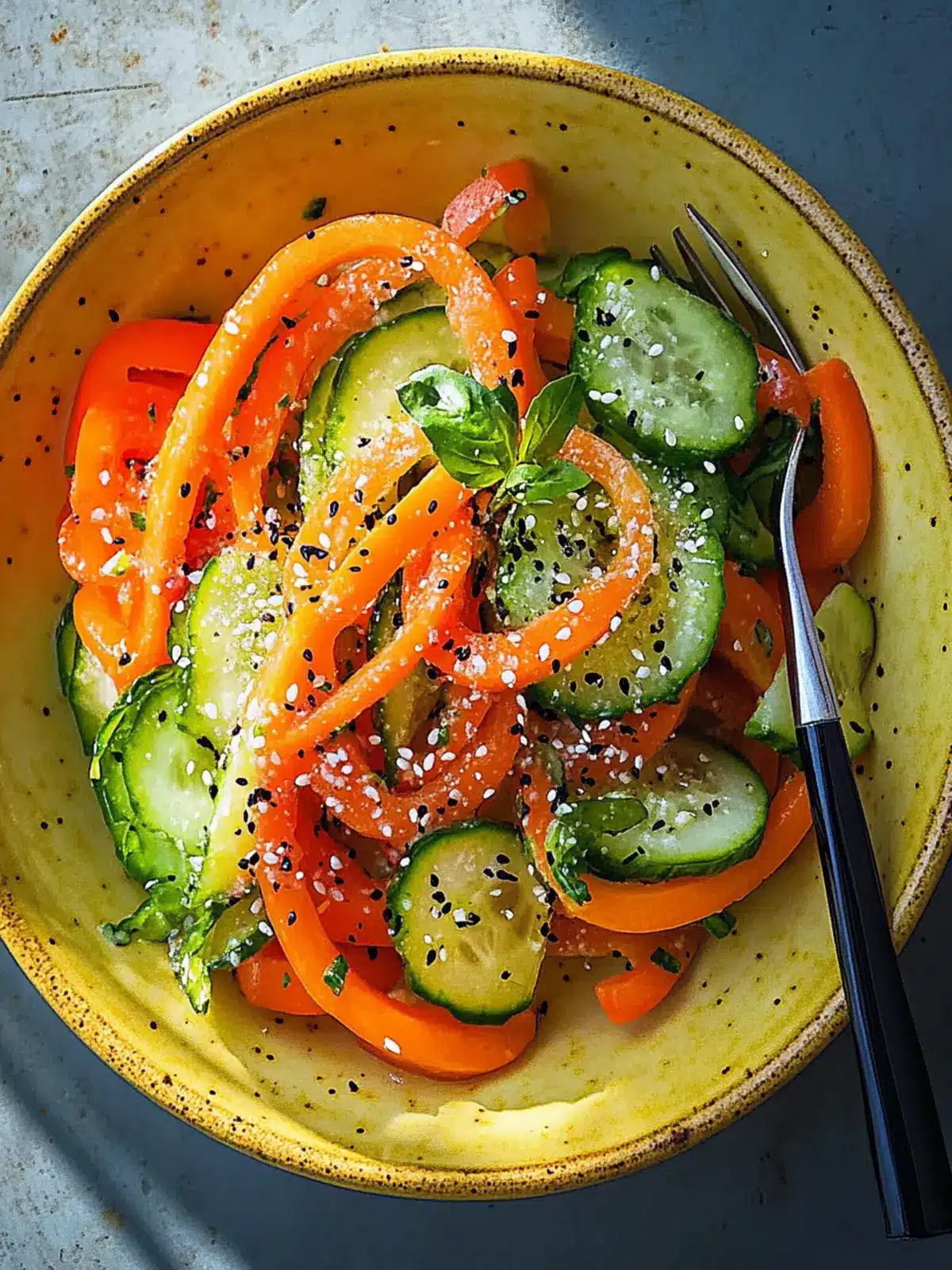 Perfekter Gurken-Möhren-Salat für heiße Tage – erfrischend & leicht 3 Perfekter Gurken-Möhren-Salat für heiße Tage