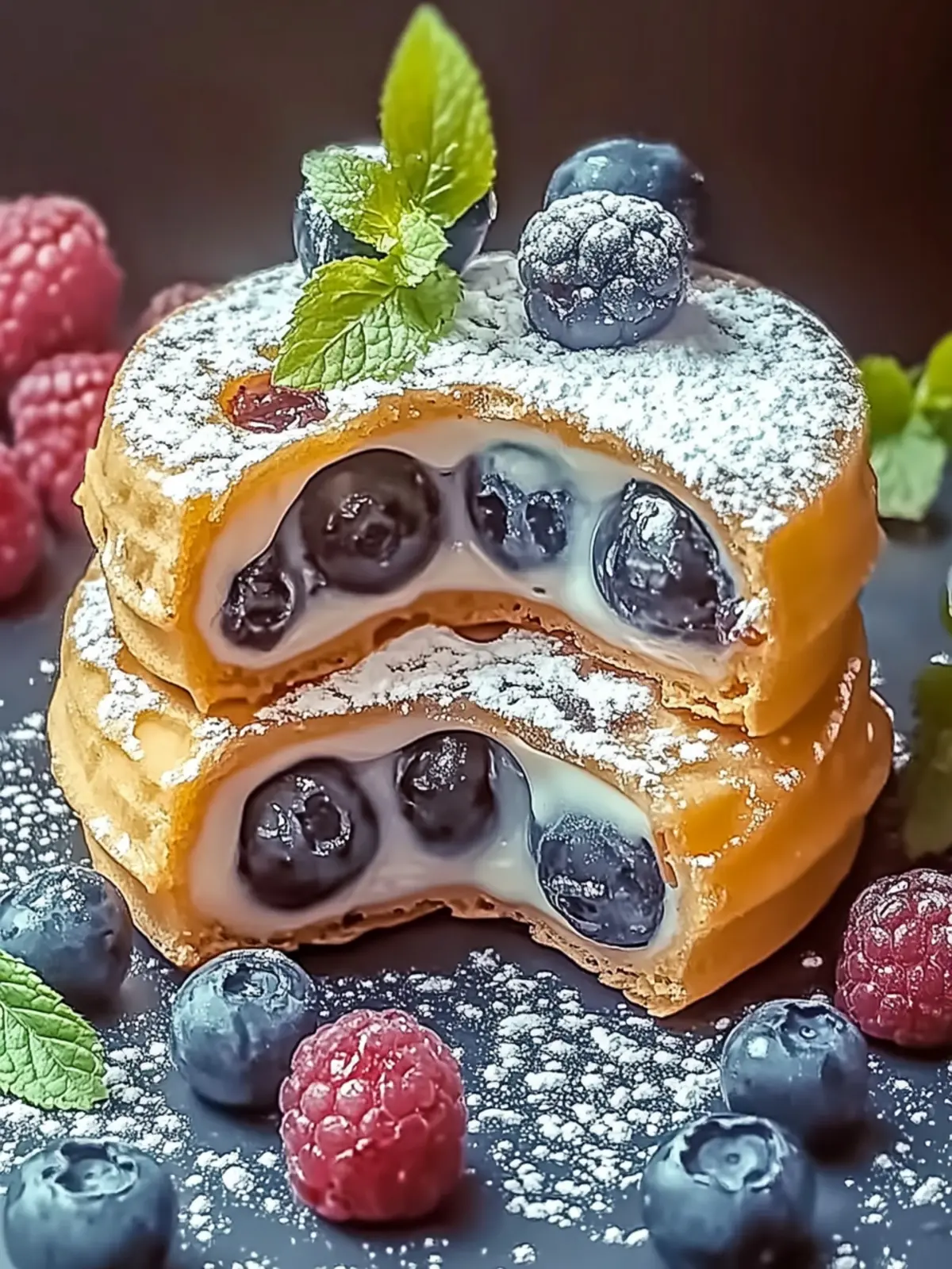 Käsekuchengefüllte Schokoladenkekse für Naschkatzen 4 Cheesecake-filled chocolate cookies for sweet tooths