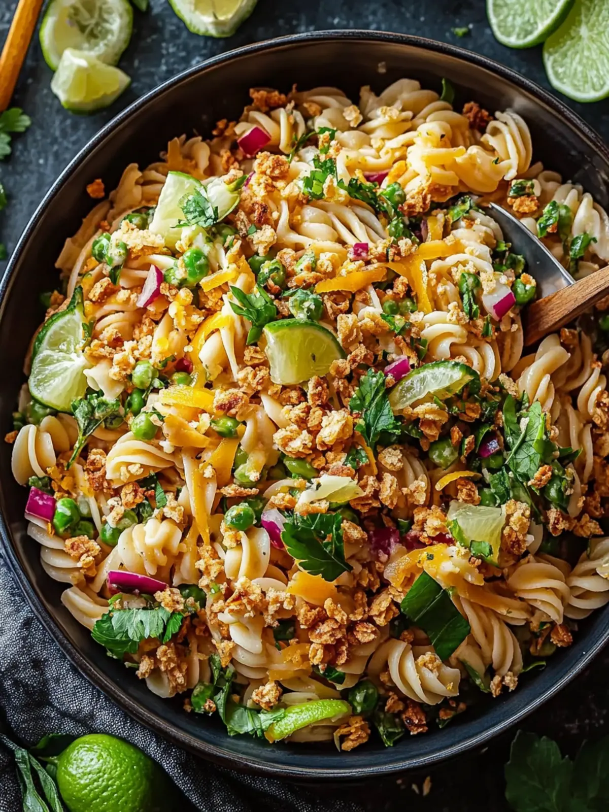 Limetten Crunch Nudelsalat: Der perfekte erfrischende Sommersalat 2 Limetten Crunch Nudelsalat