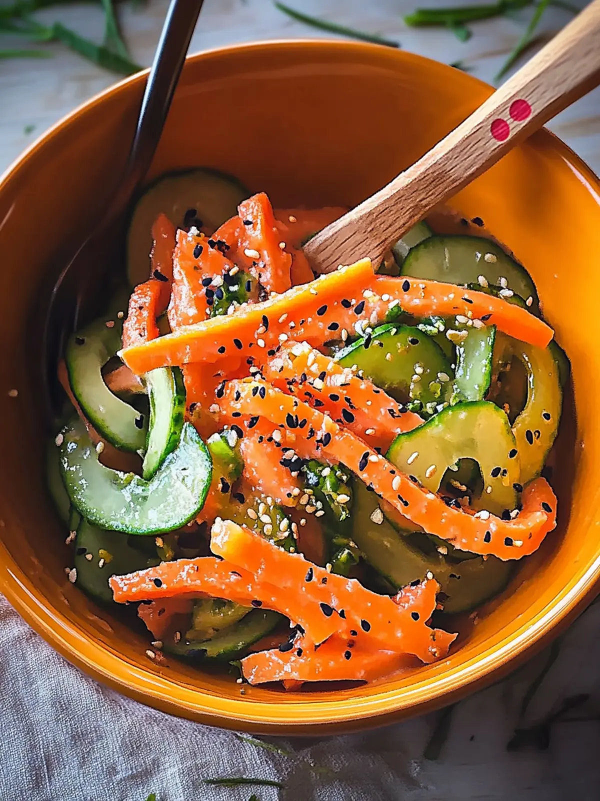 Perfekter Gurken-Möhren-Salat für heiße Tage – erfrischend & leicht 5 Perfekter Gurken-Möhren-Salat für heiße Tage