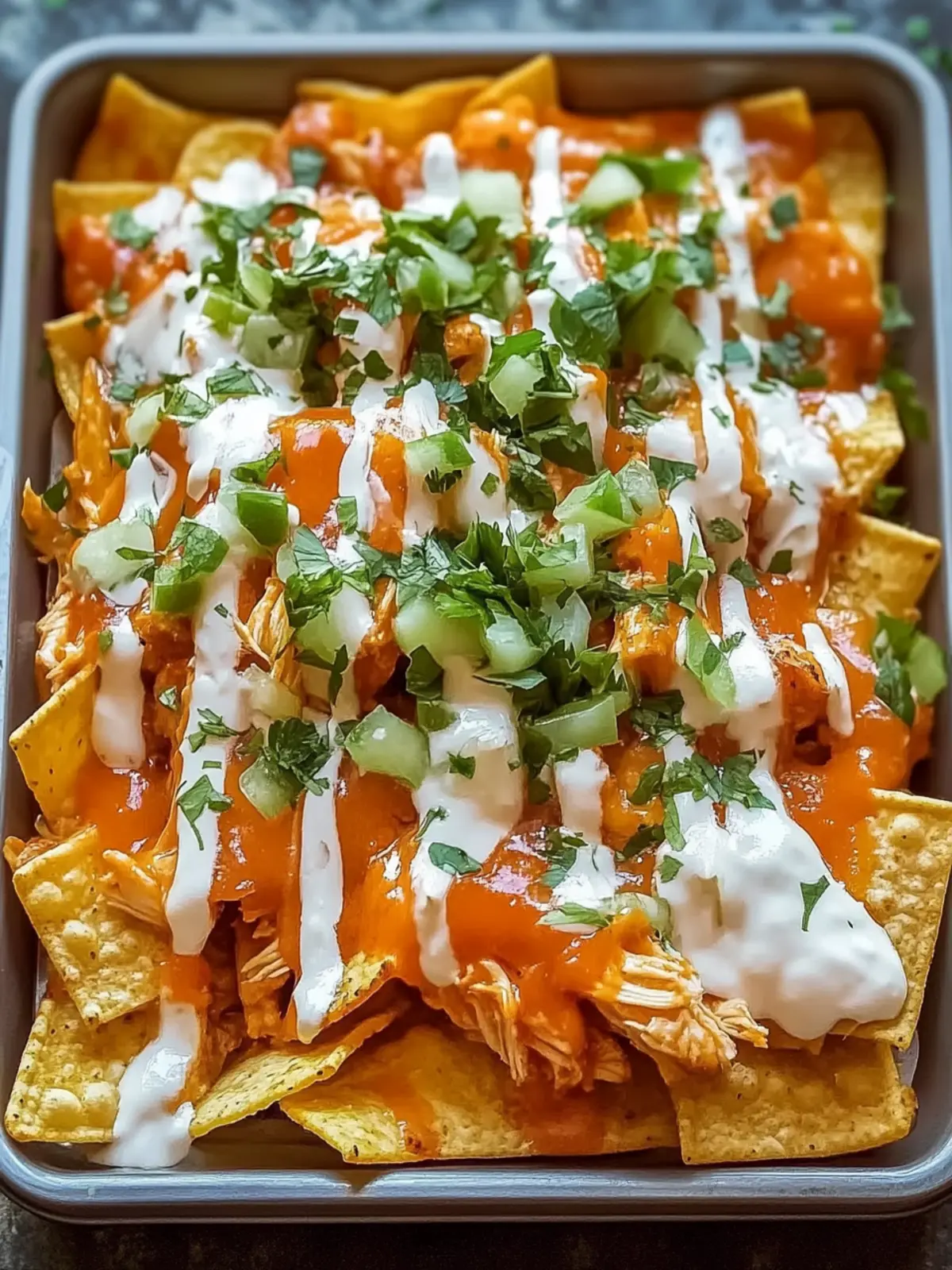 Buffalo Chicken Nachos: Ultimatives Rezept für 5 Genussfreunde 3 Buffalo Chicken Nachos: Ein Unglaubliches Ultimatives Rezept für 5 Personen