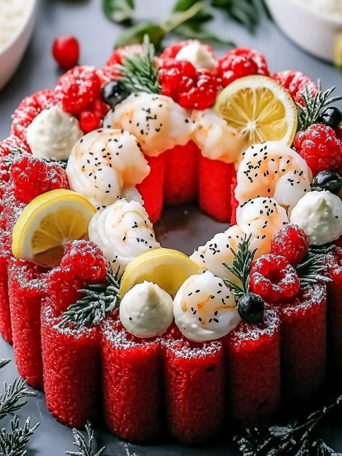 Rot Samt Kranz Kuchen für festliche Genussmomente 4 Rot Samt Kranz Kuchen für festliche Genussmomente