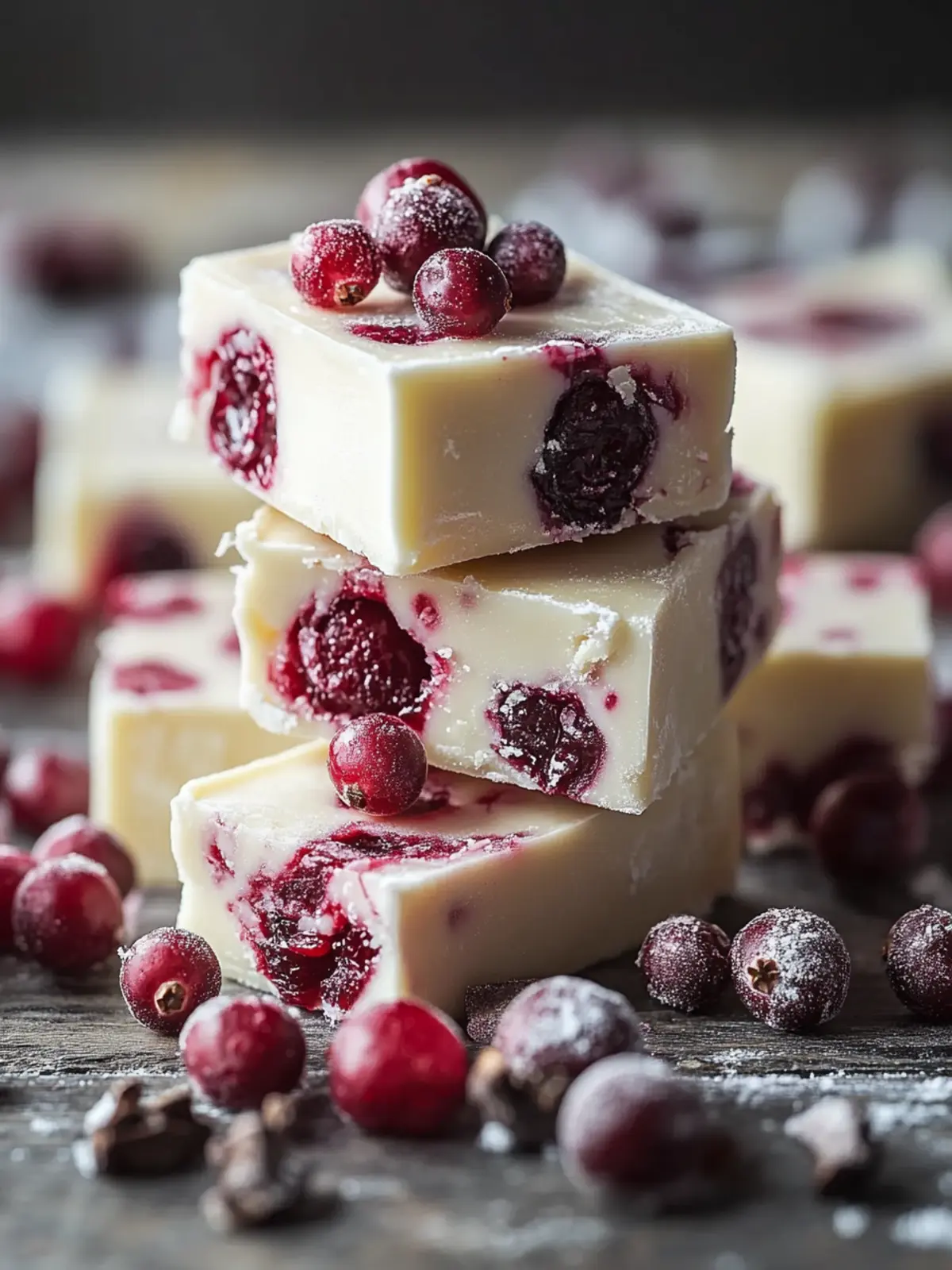 Weiße Schokoladen-Cranberry-Fudge: Dein Festlicher Genuss 4 Weiße Schokoladen-Cranberry-Fudge: 1 Göttliches Rezept