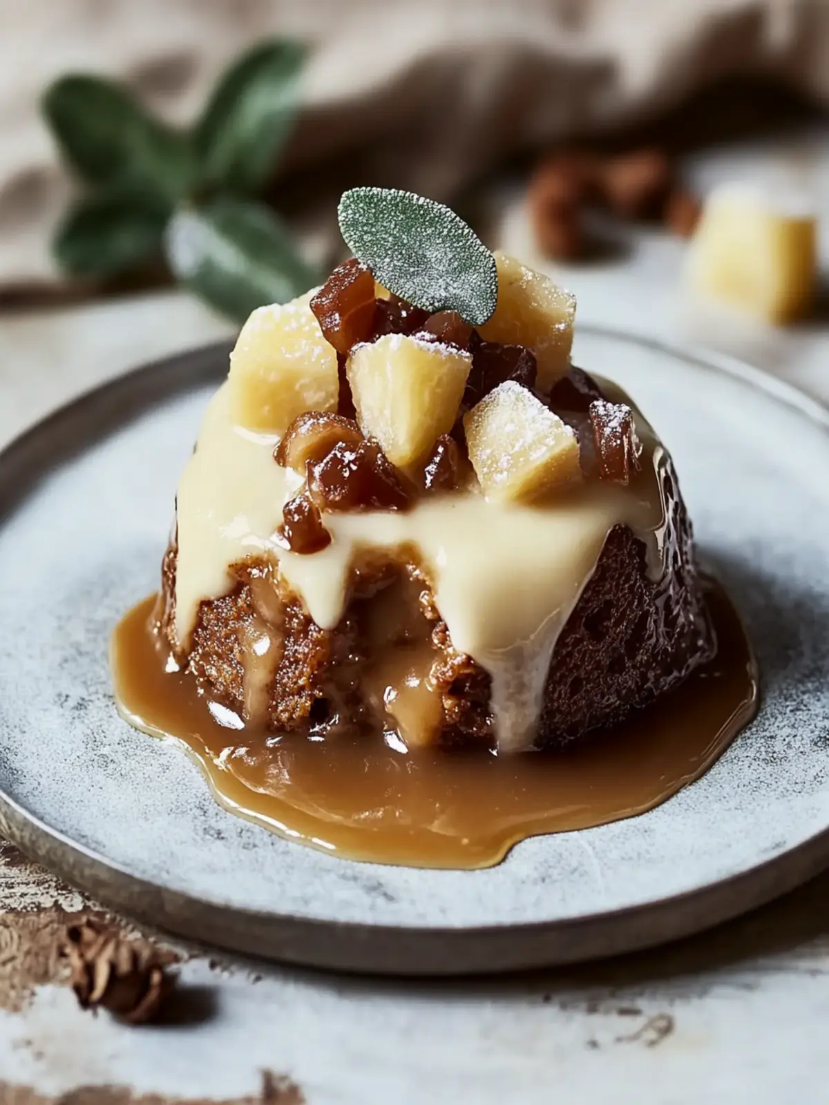 Apfel-Sticky-Toffee-Pudding: Weihnachtszauber für zu Hause 5 Apfel-Sticky-Toffee-Pudding: Das perfekte Weihnachtsdessert