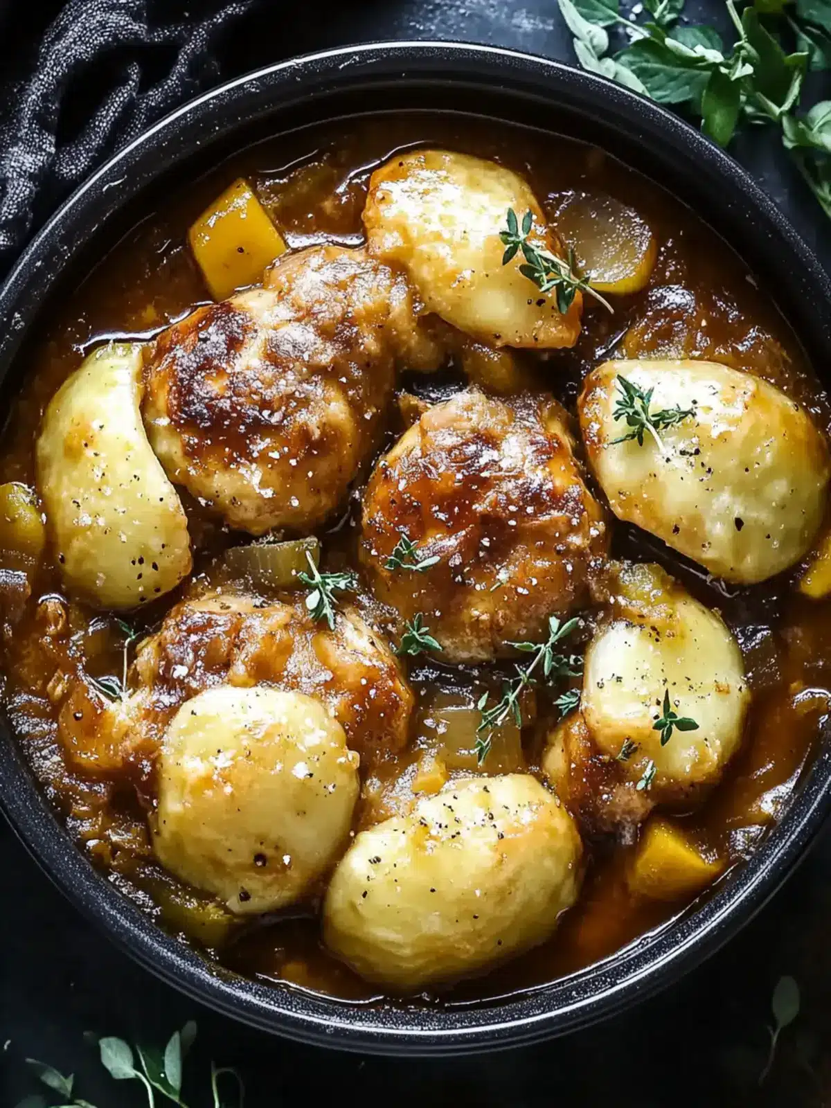 Crockpot Französisches Zwiebelhühnchen für Gemütliche Abende 2 Crockpot Französisches Zwiebelhühnchen für Gemütliche Abende