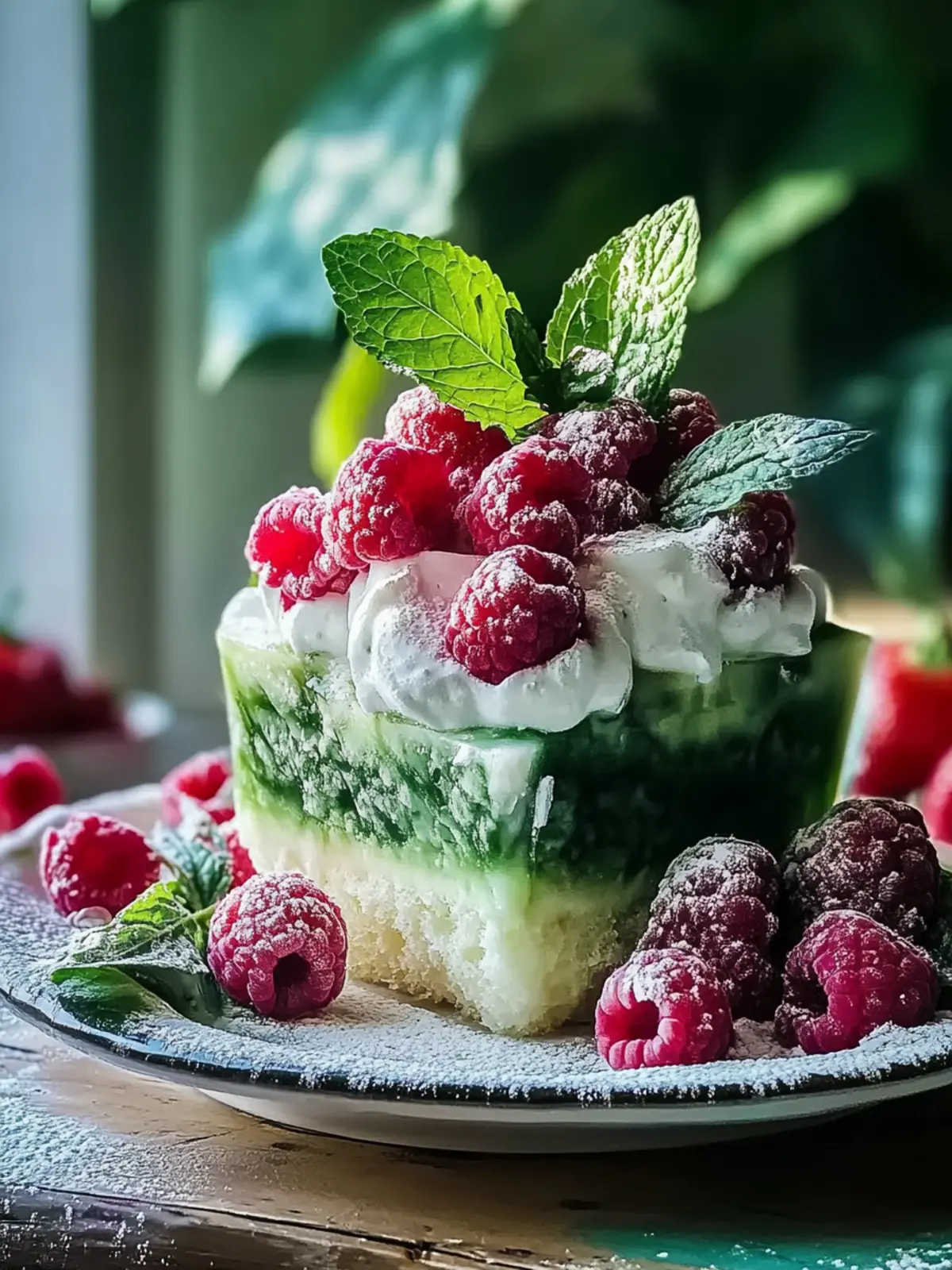 Himbeerwolke mit Mascarponecreme – Herzhaftes Luftdessert 4 Raspberry cloud with mascarpone cream - a treat for the heart