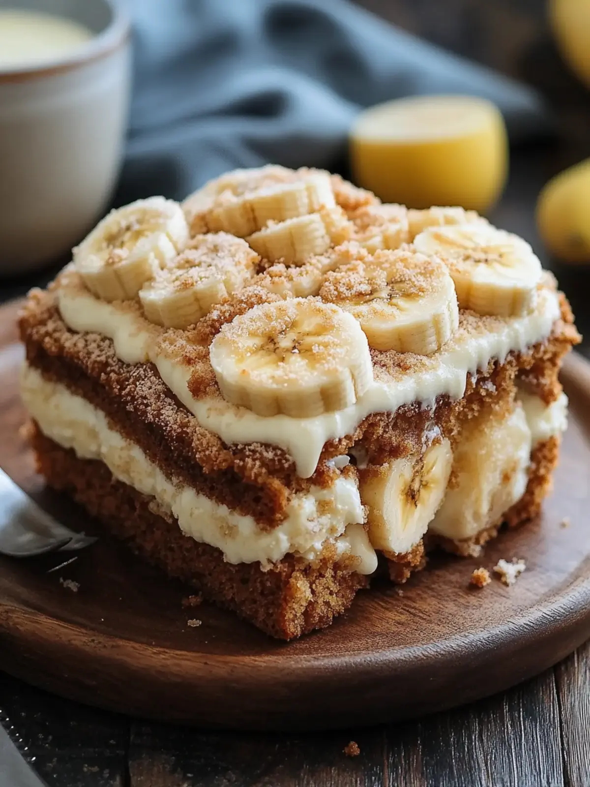 Saftige Bananenkrümel-Muffins mit Vanilleglasur für Genussmomente 2 Juicy banana crumb muffins with vanilla glaze