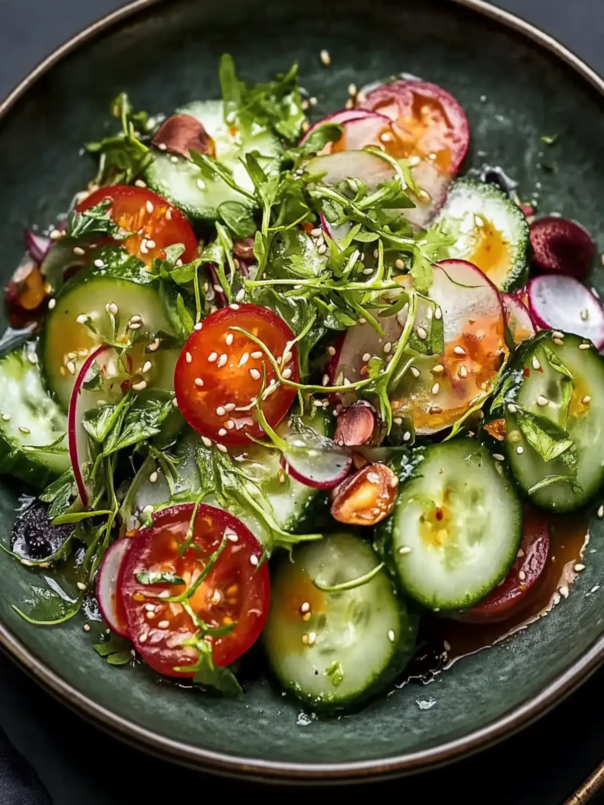 Scharfer Gurkensalat für erfrischende Sommergenüsse 5 Scharfer Gurkensalat