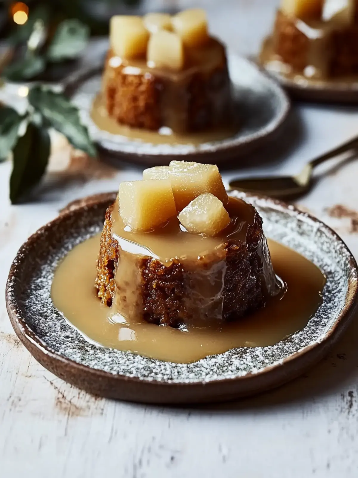 Apfel-Sticky-Toffee-Pudding: Weihnachtszauber für zu Hause 3 Apfel-Sticky-Toffee-Pudding: Das perfekte Weihnachtsdessert