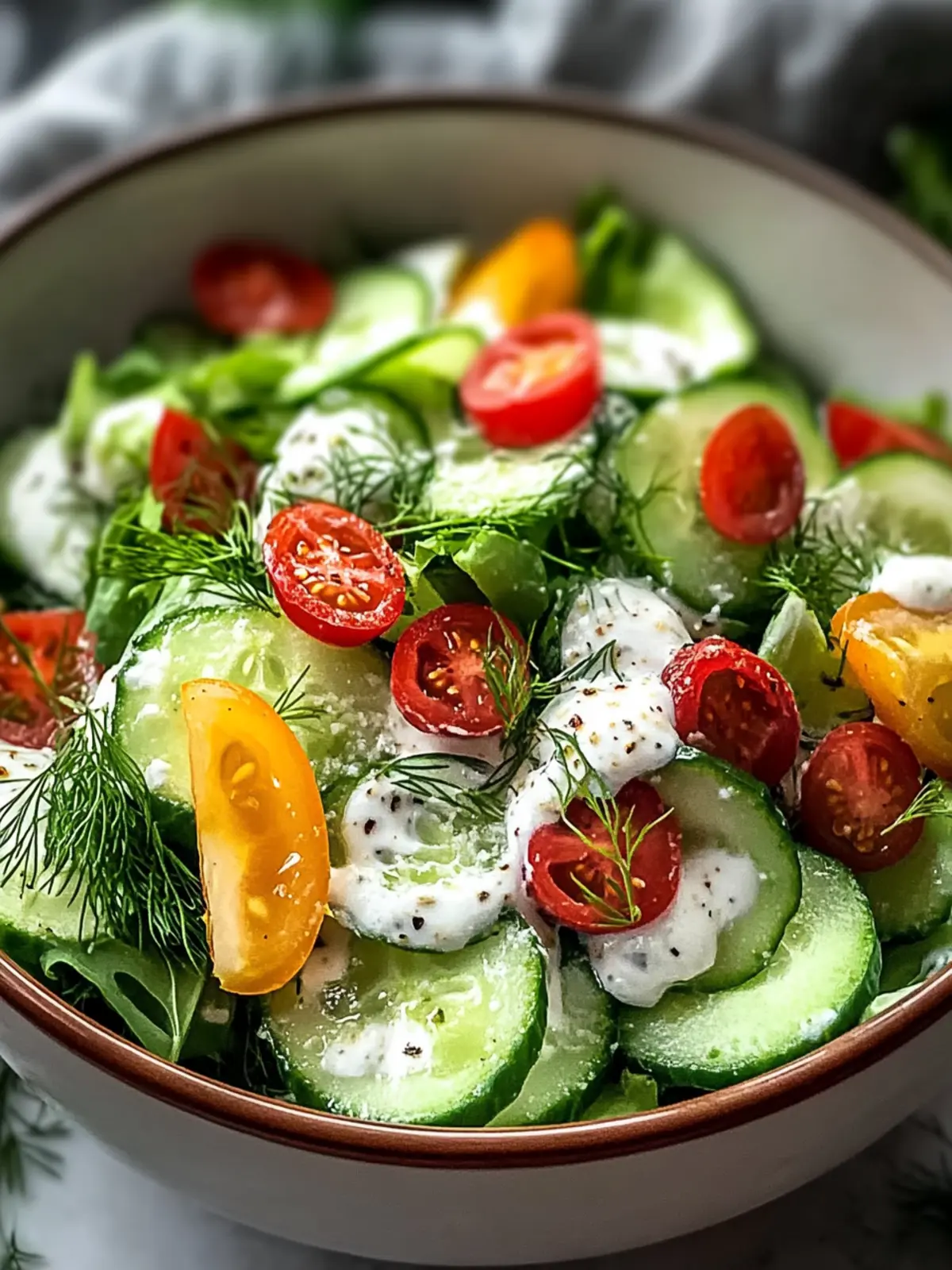 Klassischer Gurken-Ranch-Crack-Salat schnell gemacht – leicht und lecker 5 Klassischer Gurken-Ranch-Crack-Salat schnell gemacht