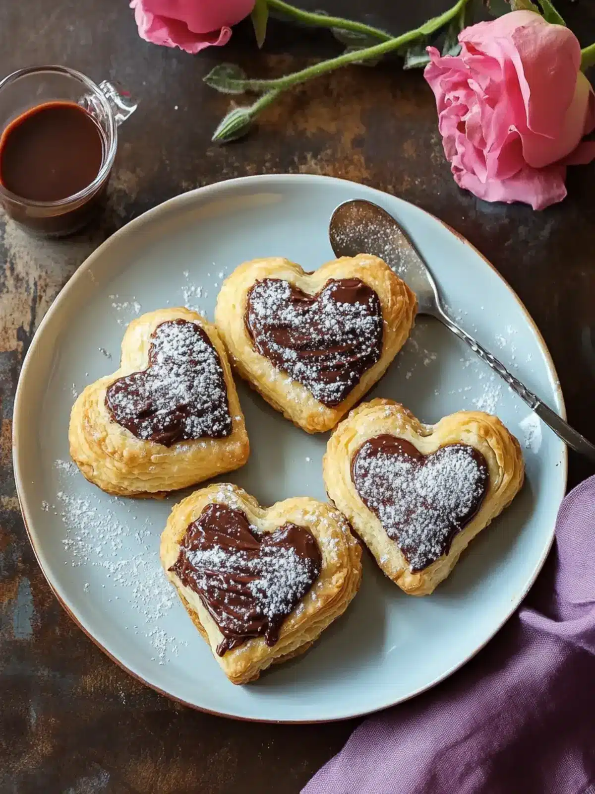Süße Blätterteig Herzen mit Nutella – 5 geniale Tipps! 3 Sweet puff pastry hearts with Nutella – 5 tips for enjoyment