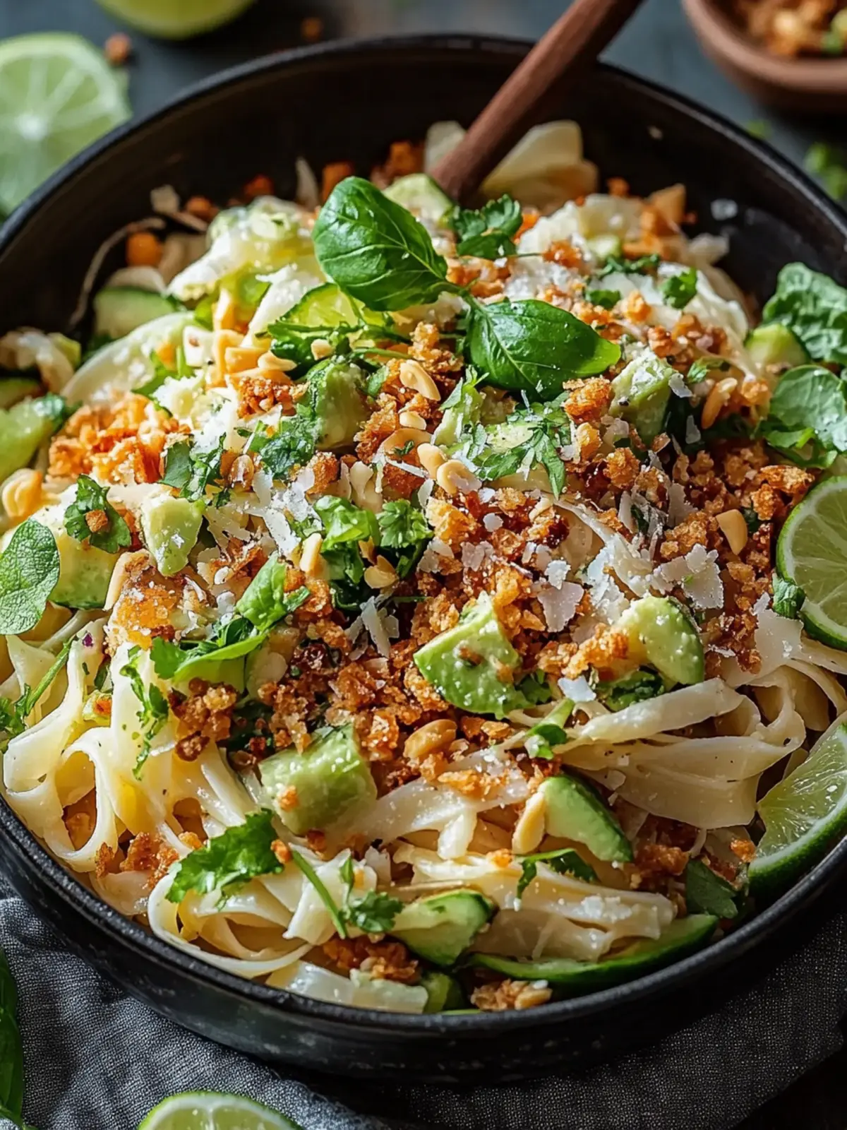 Limetten Crunch Nudelsalat: Der perfekte erfrischende Sommersalat 4 Limetten Crunch Nudelsalat