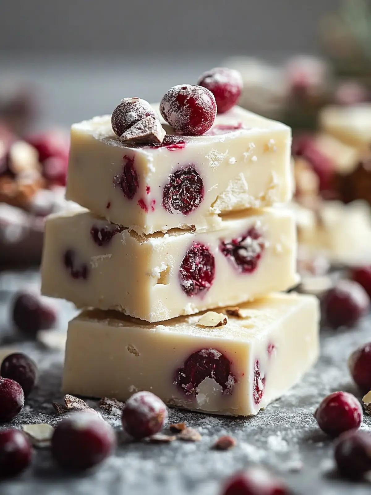 Weiße Schokoladen-Cranberry-Fudge: Einfach und Göttlich! 5 Weiße Schokolade Cranberry Fudge: 1 Göttliches Rezept