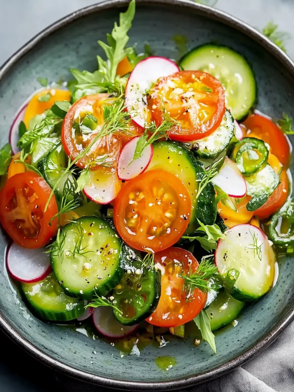 Scharfer Gurkensalat für erfrischende Sommergenüsse 3 Scharfer Gurkensalat