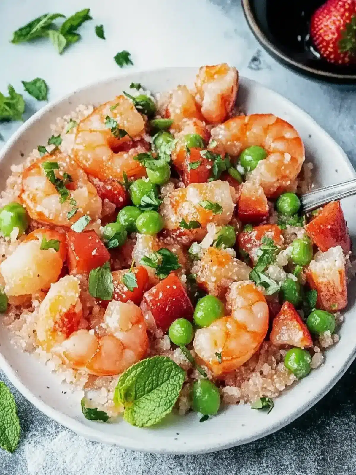 Garnelen gebratener Reis für schnelle, köstliche Genussmomente 4 Garnelen gebratener Reis