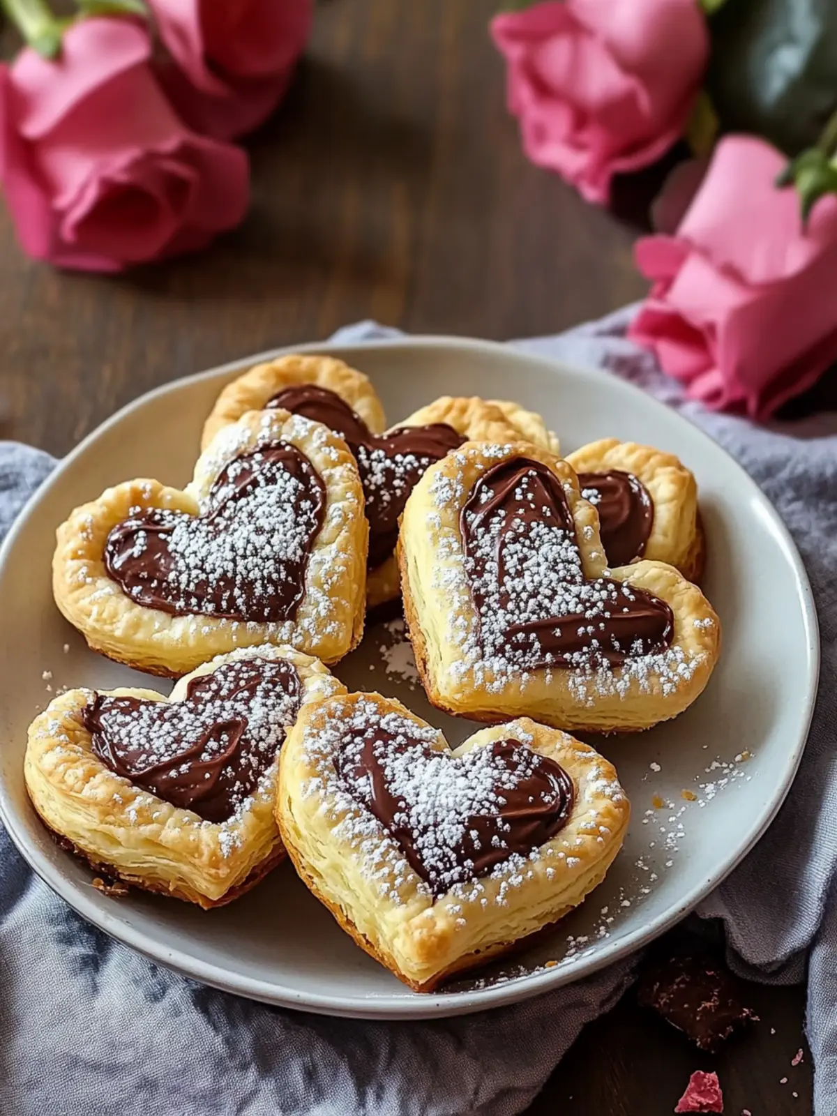 Süße Blätterteig Herzen mit Nutella – 5 geniale Tipps! 5 Sweet puff pastry hearts with Nutella – 5 tips for enjoyment