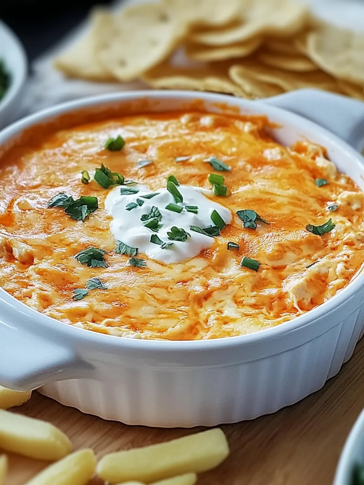Frank's Red Hot Buffalo Hähnchen Dip für jede Party 5 Frank's Red Hot Buffalo Hähnchen Dip