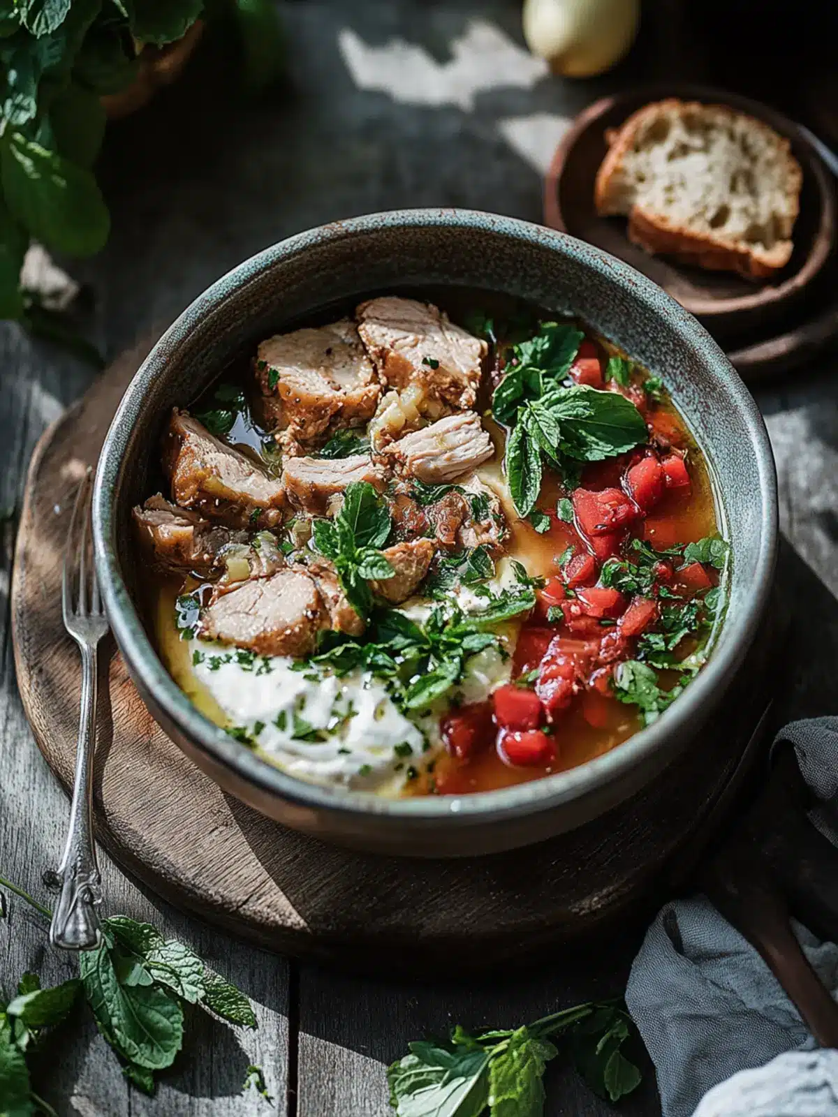 Sommerlicher Feta-Dip mit Erdbeeren und Minze leicht gemacht 4 Sommerlicher Feta-Dip mit frischen Erdbeeren und Minze