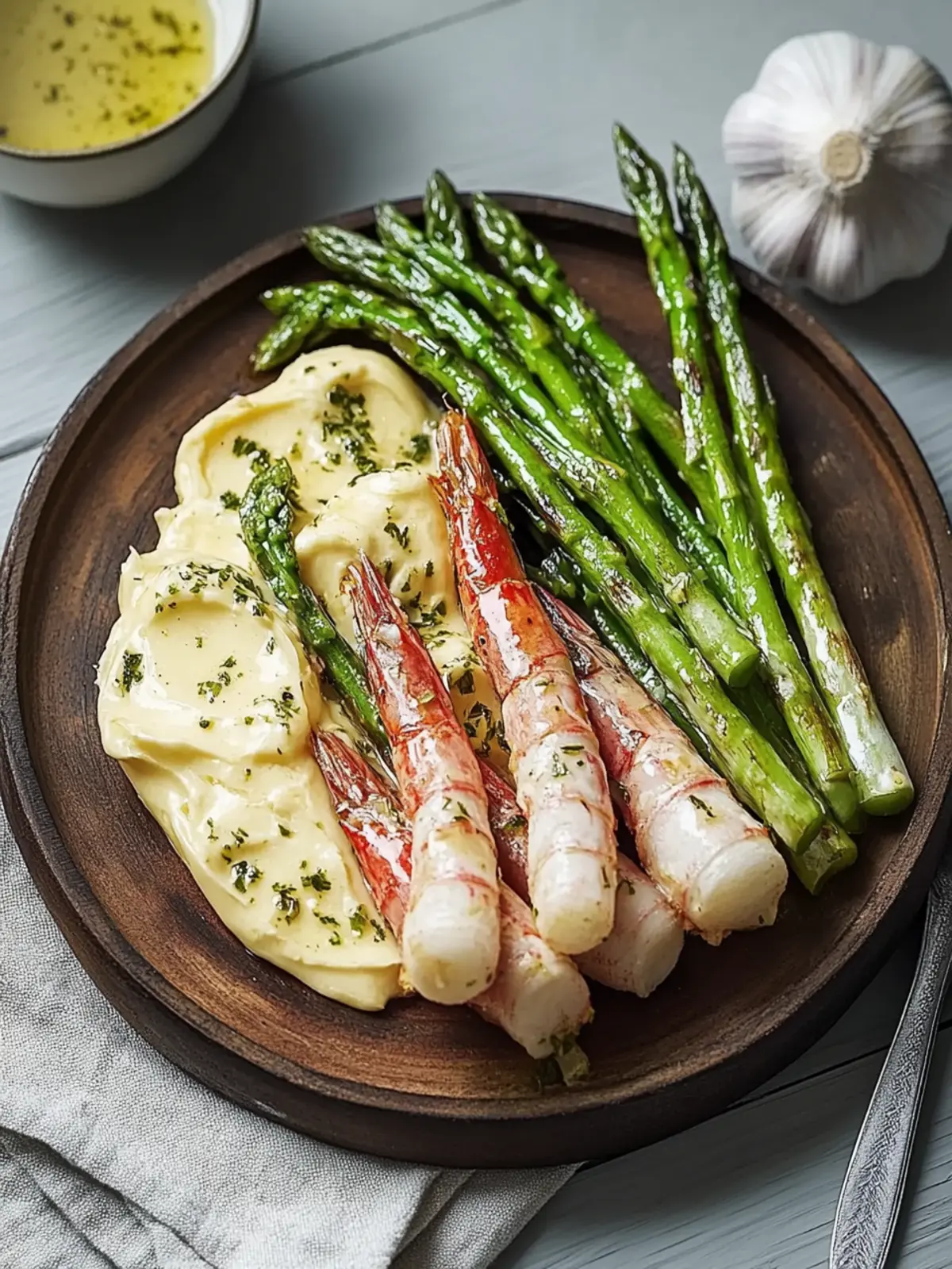 Unwiderstehliche Zitronen-Knoblauch-Butter-Garnelen mit Spargel schnell zubereitet 4 Unwiderstehliche Zitronen-Knoblauch-Butter-Garnelen mit Spargel