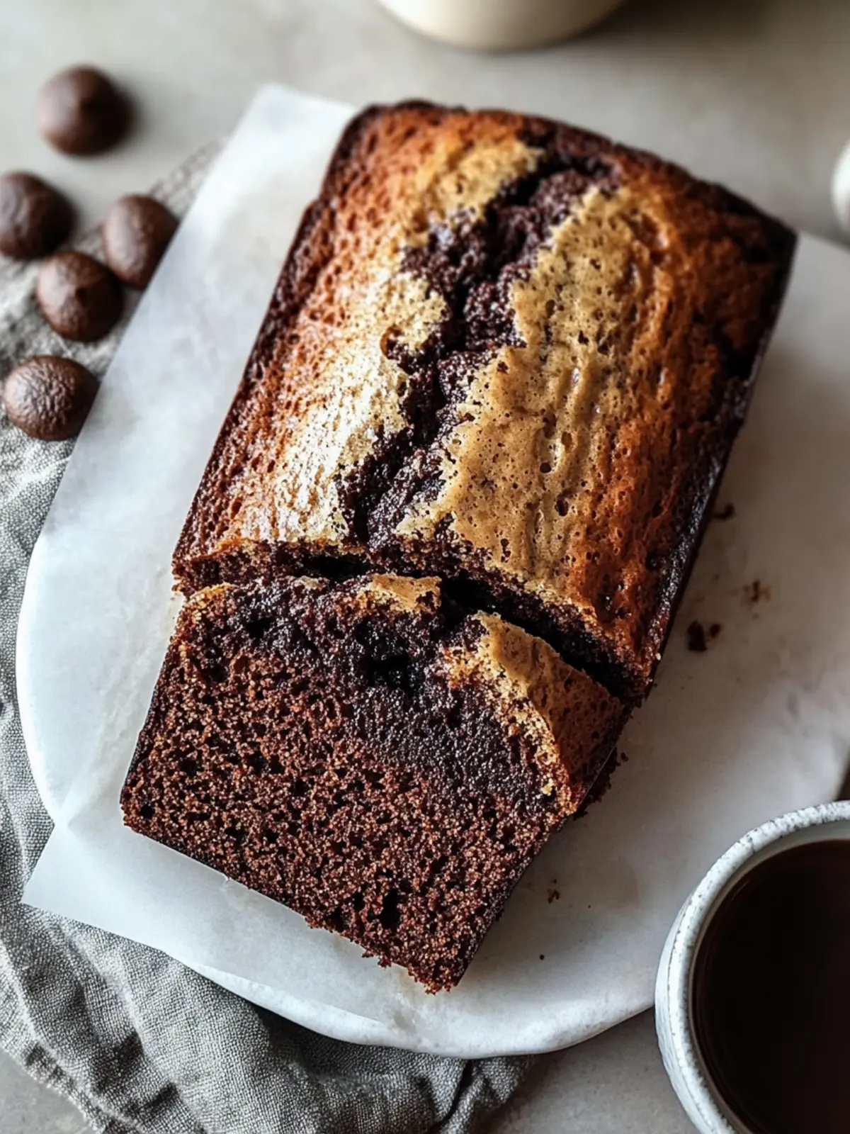 Genussvolles Schokoladen-Expresso-Bananenbrot Rezept für Glücksmomente 4 Genussvolles Schokoladen-Expresso-Bananenbrot Rezept