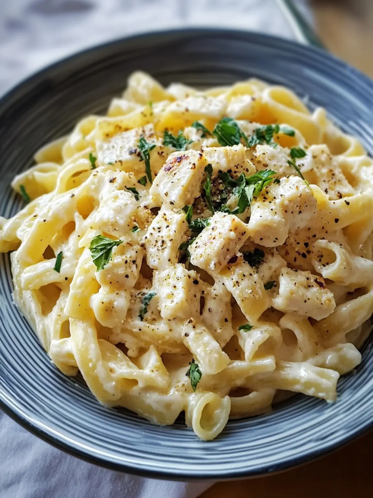 Cremige Ricotta-Hühnchen-Pasta: Ein einfaches Wohlfühlgericht 3 Cremige Ricotta-Hühnchen-Pasta: Ein köstlich einfaches Rezept